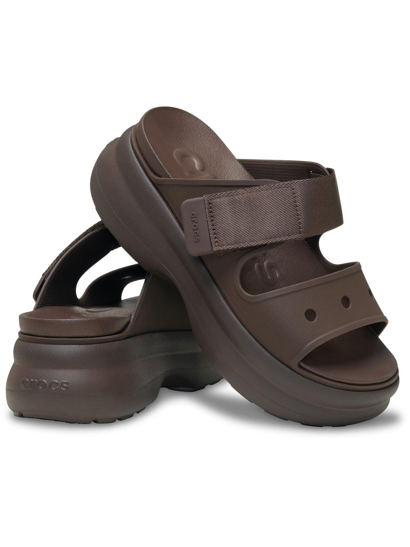  image of crocs-soho-two-strap-sandal-coffee