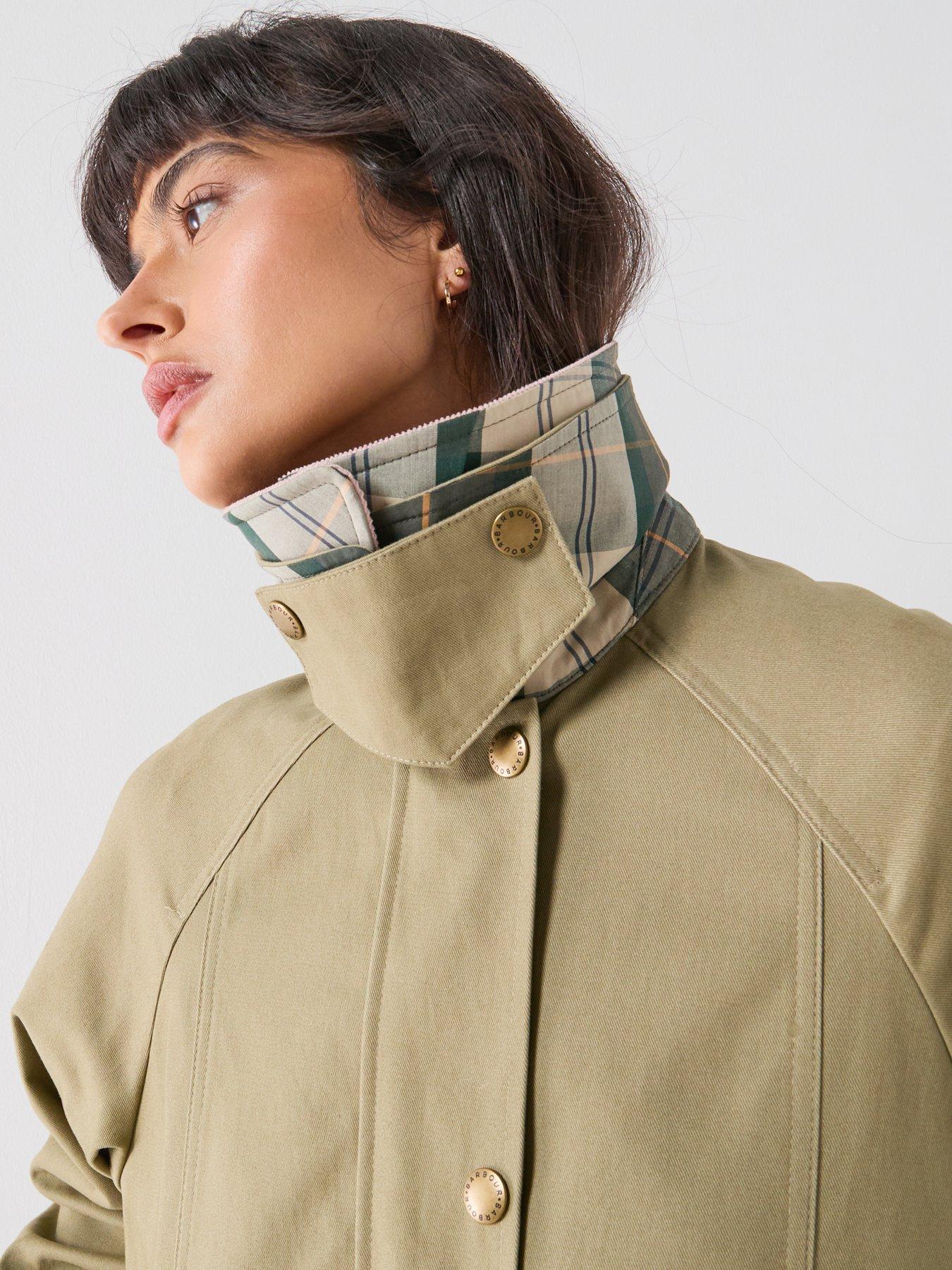  image of barbour-cropped-beadnell-casual-jacket-green