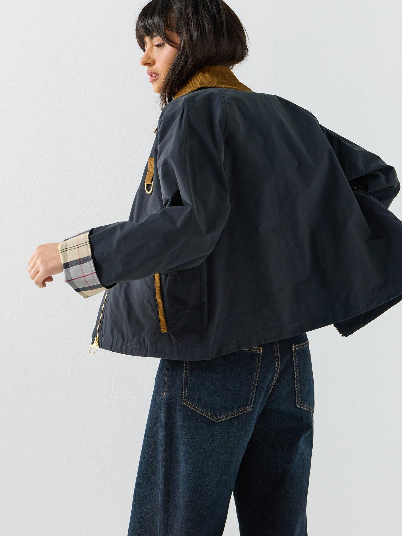 stillFront image of barbour-icons-spey-showerproof-jacket-navy