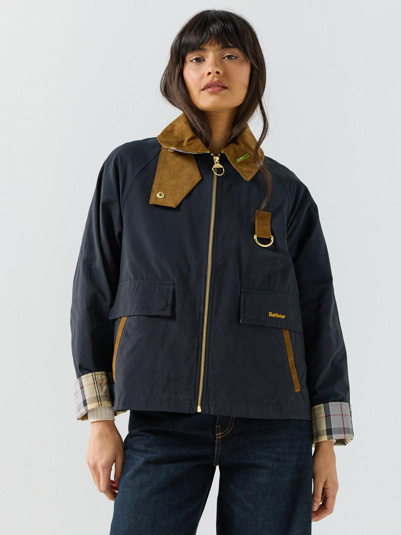 Barbour Icons Spey Showerproof Jacket - Navy | Littlewoods