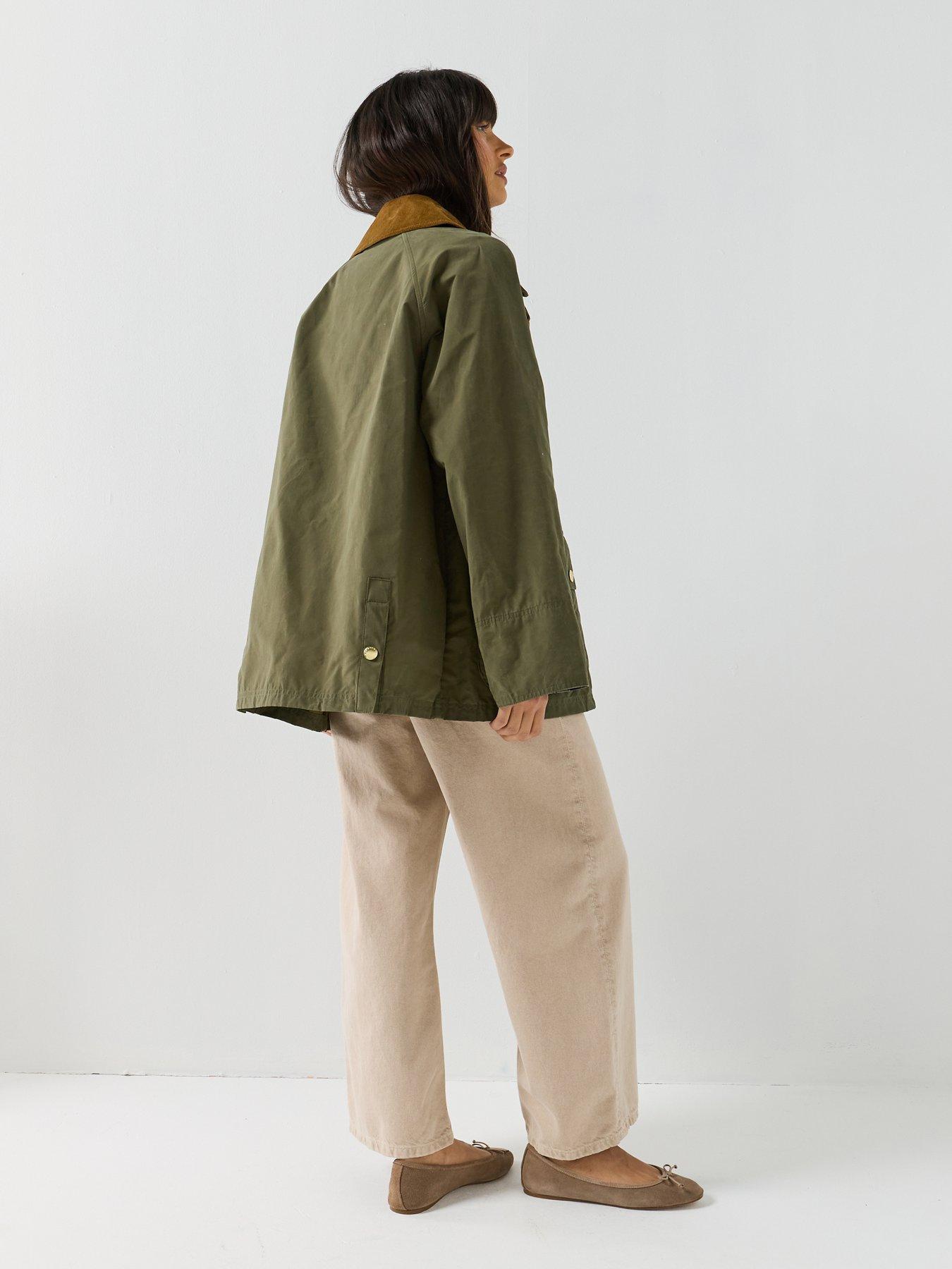 image of barbour-icons-bedale-showerproof-jacket-green