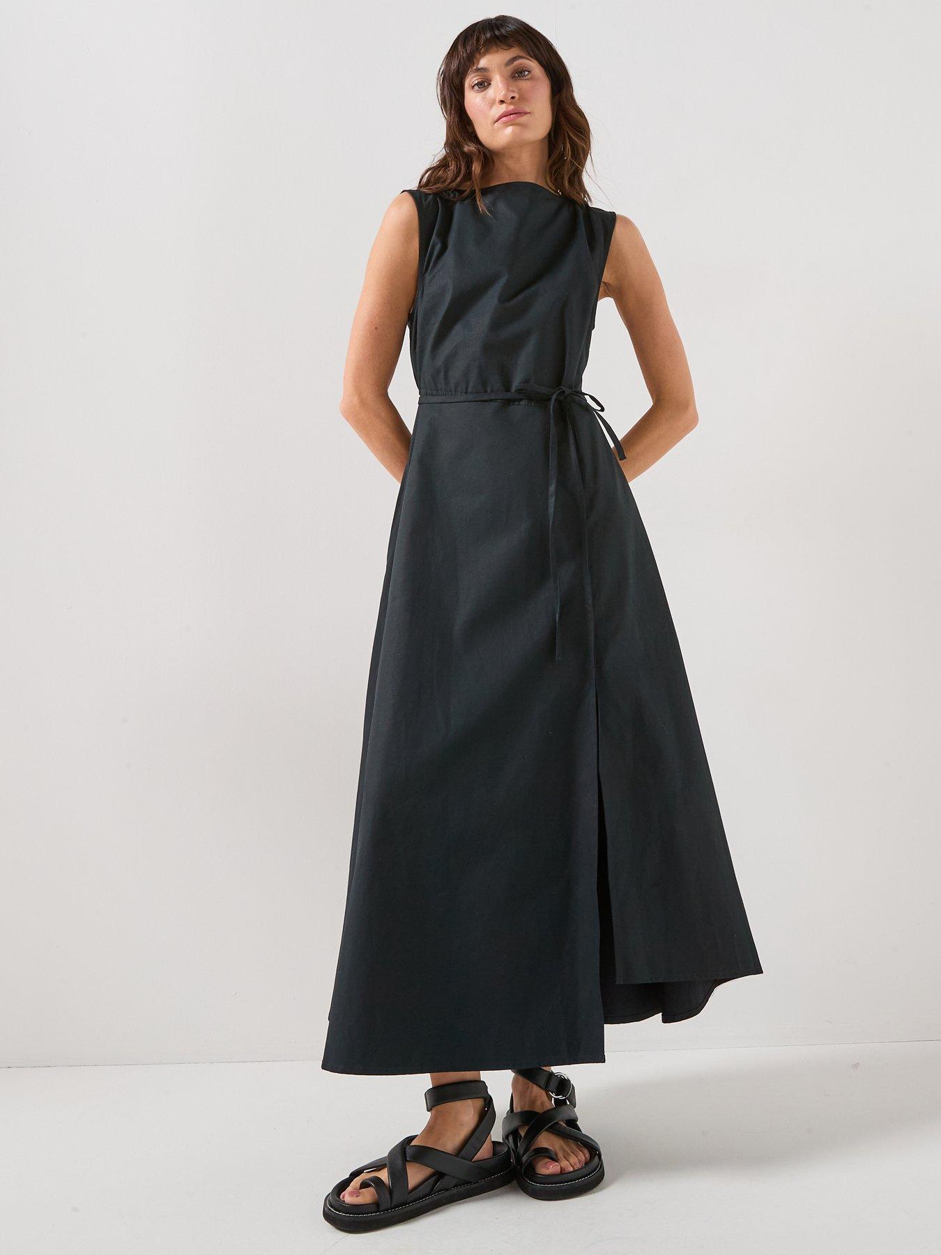 Image 1 of 6 of Barbour Liza Maxi Dress - Black