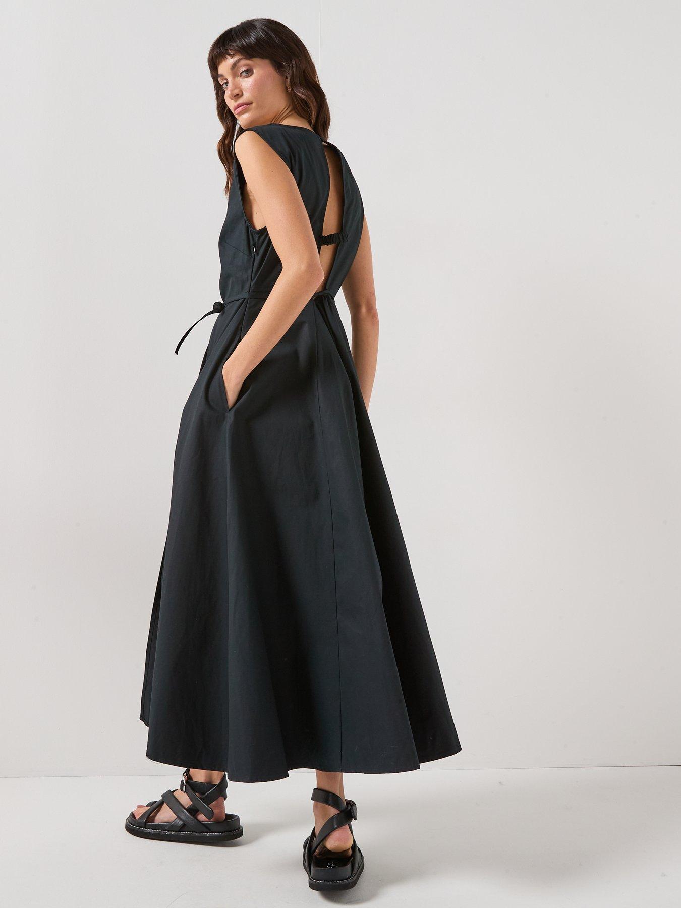 Image 2 of 6 of Barbour Liza Maxi Dress - Black