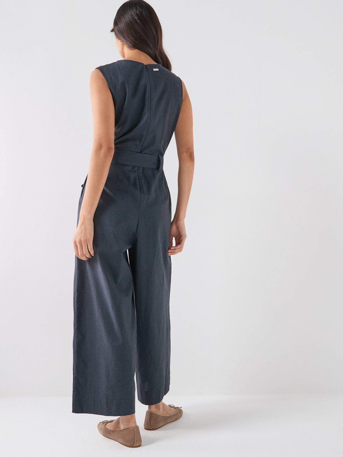 stillFront image of barbour-gabby-jumpsuit-navy