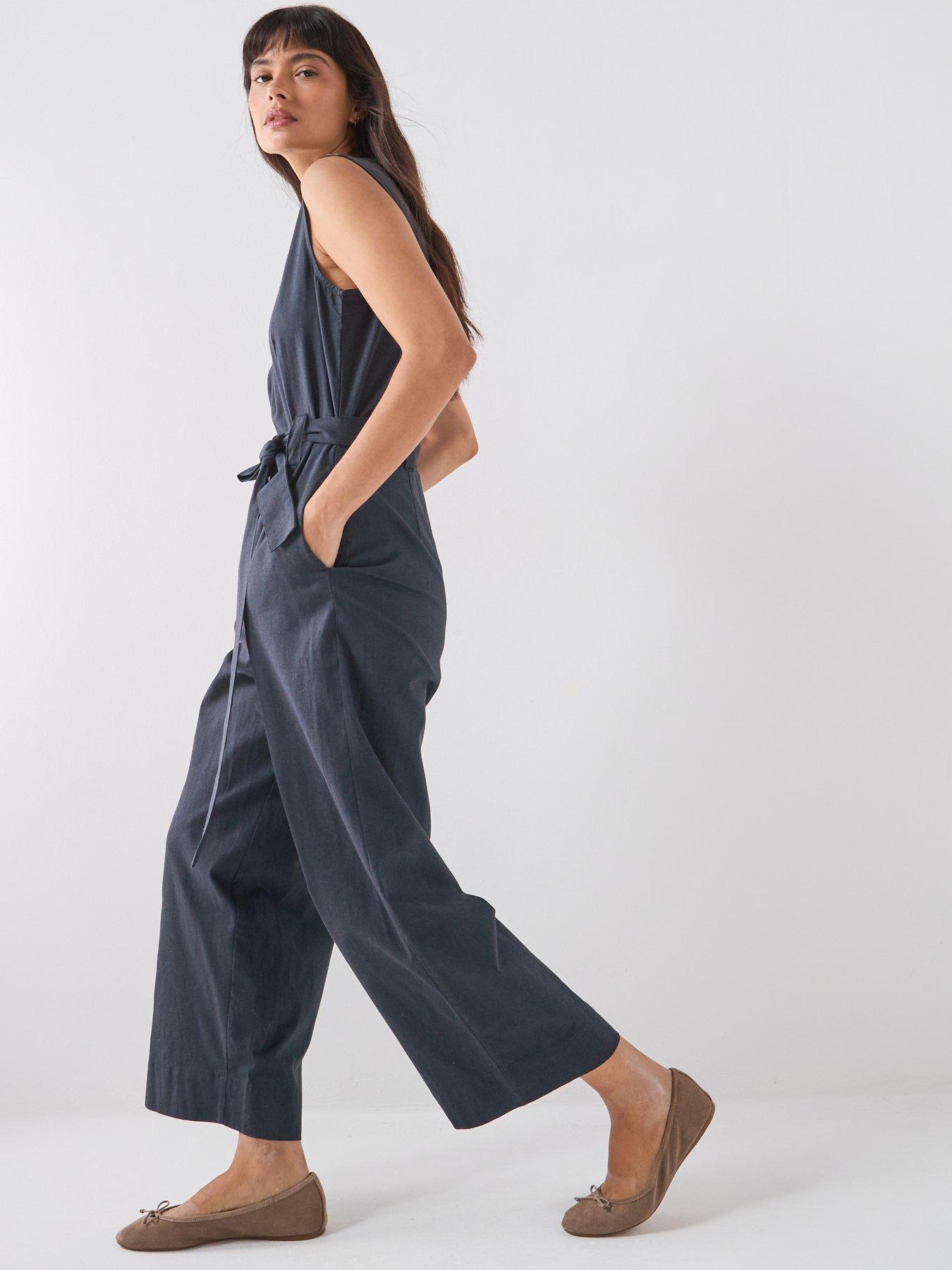  image of barbour-gabby-jumpsuit-navy