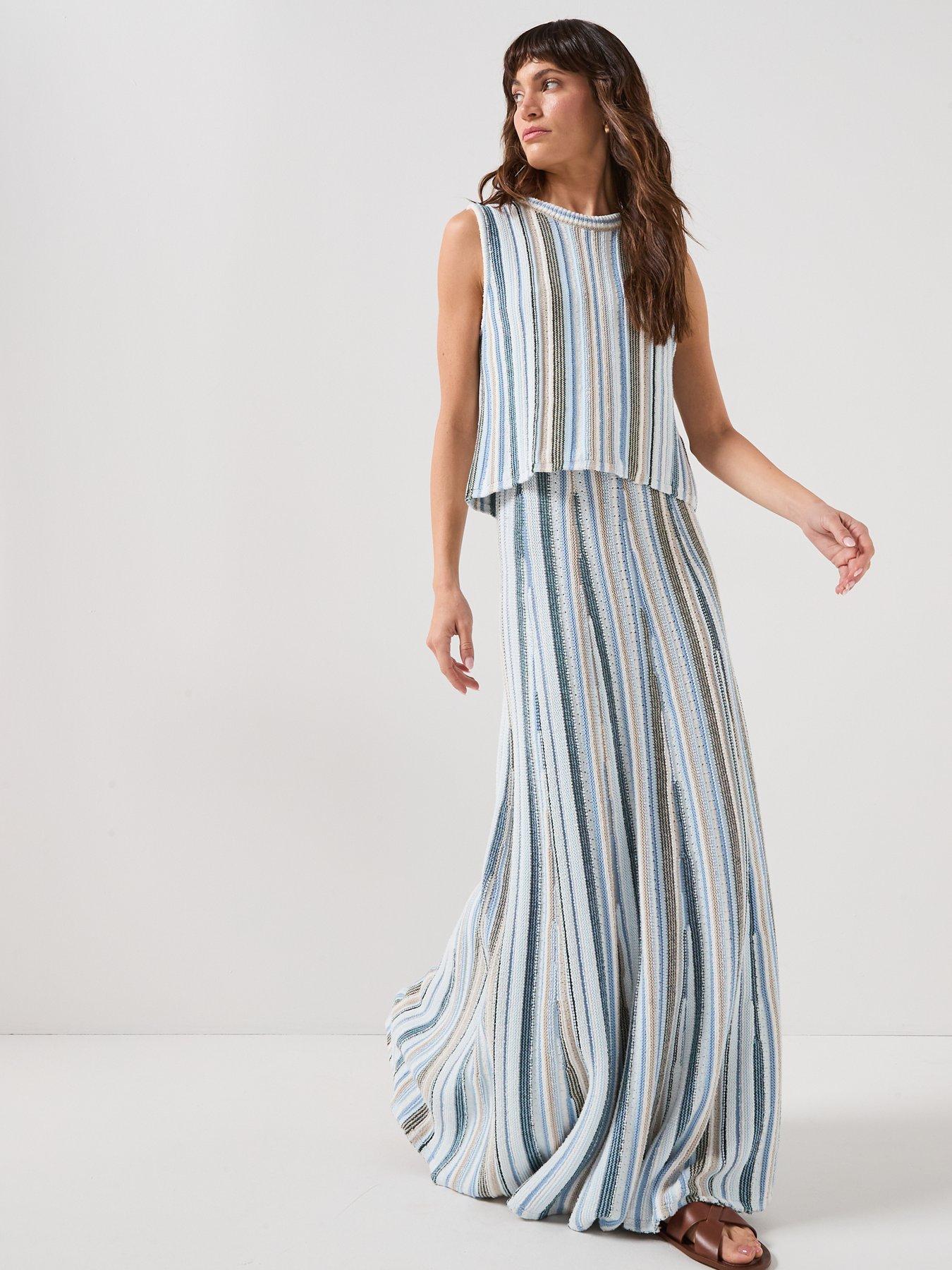 Image 3 of 6 of Barbour Josie Knitted Maxi Skirt - Multi