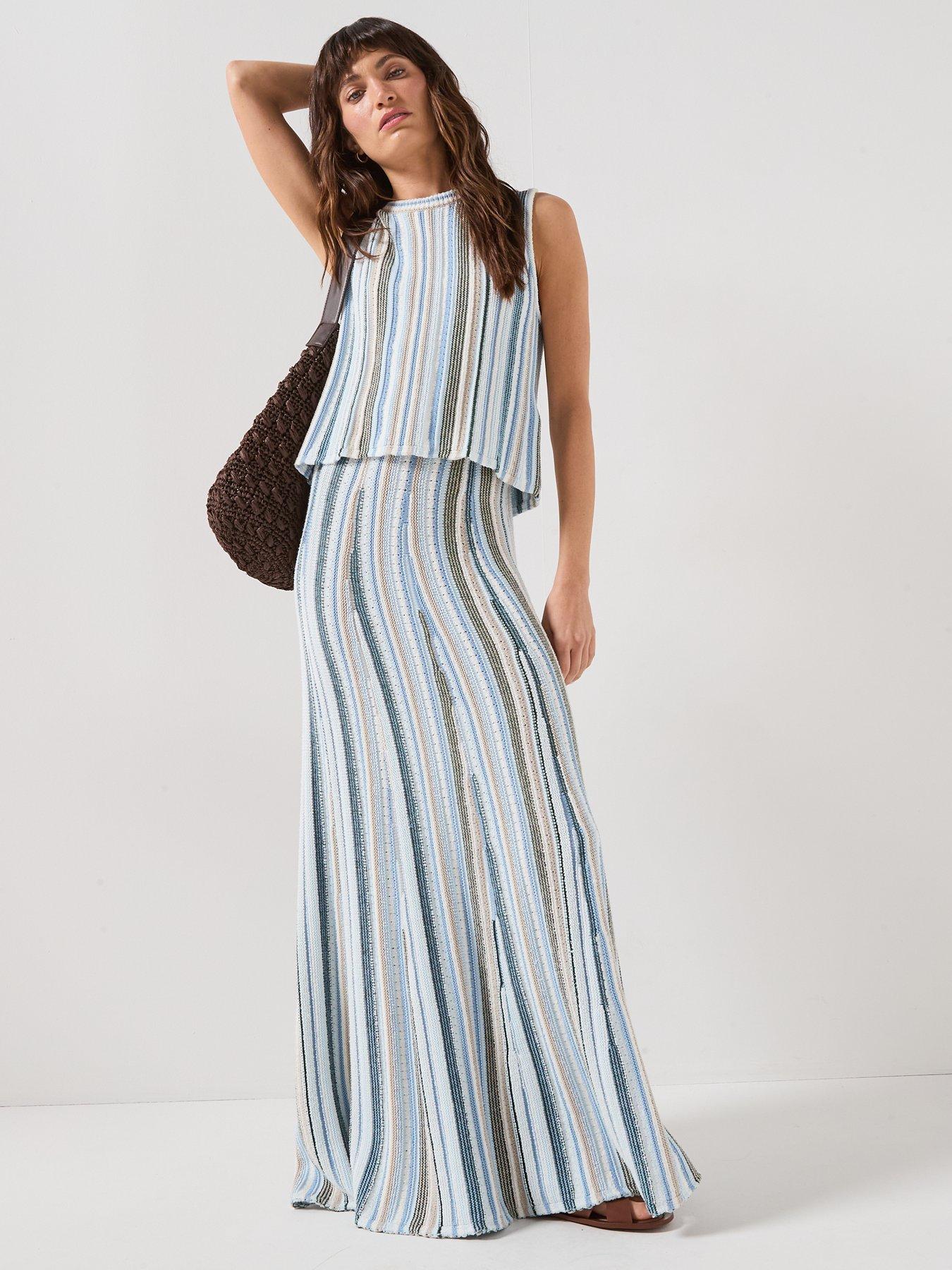 Image 6 of 6 of Barbour Josie Knitted Maxi Skirt - Multi