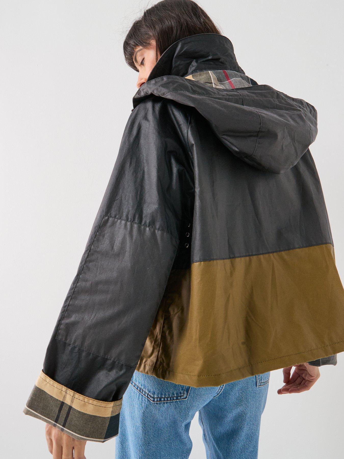 Image 2 of 6 of Barbour Liza Wax Jacket - Black/Sand