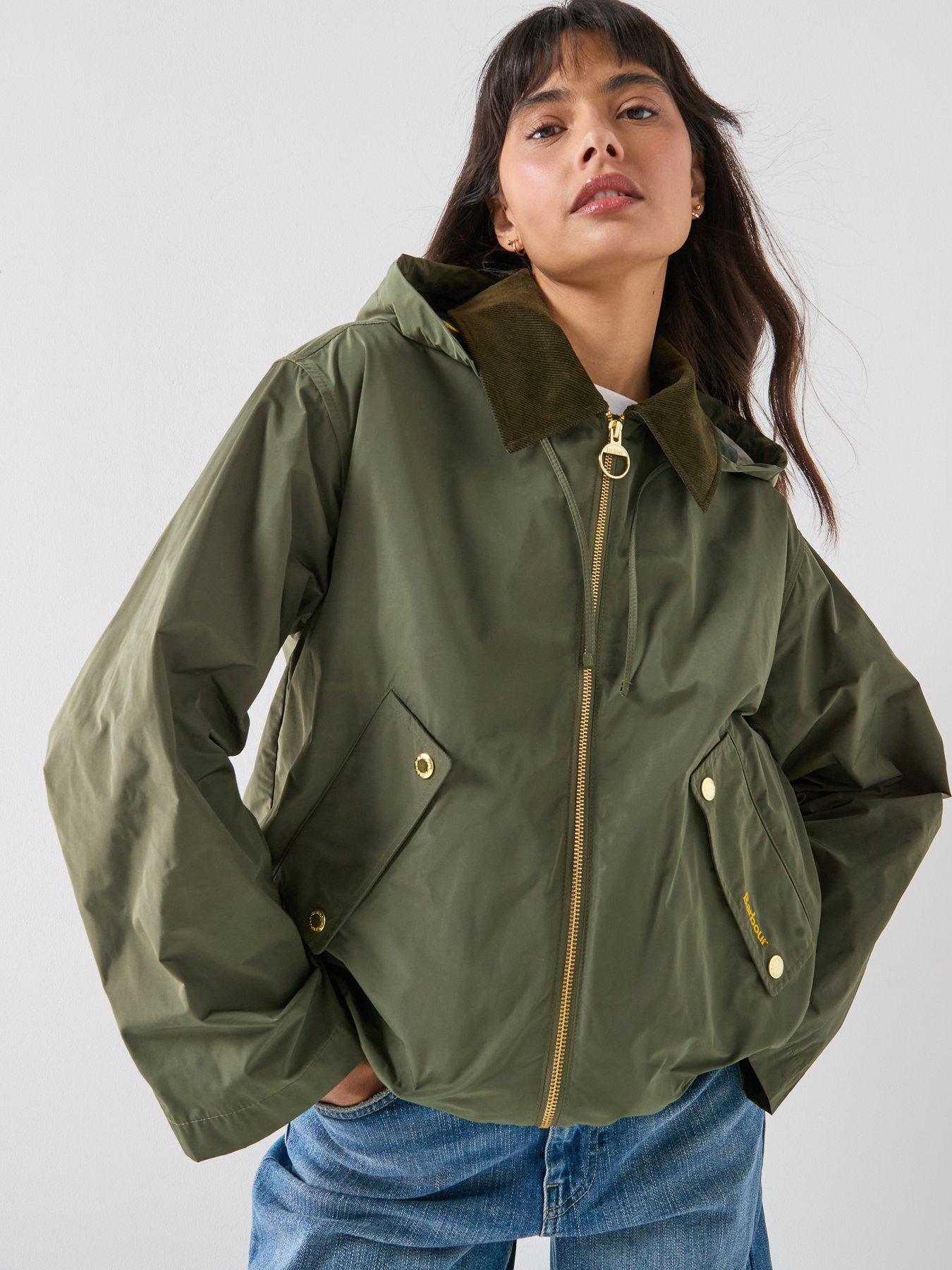  image of barbour-weaver-showerproof-jacket-green