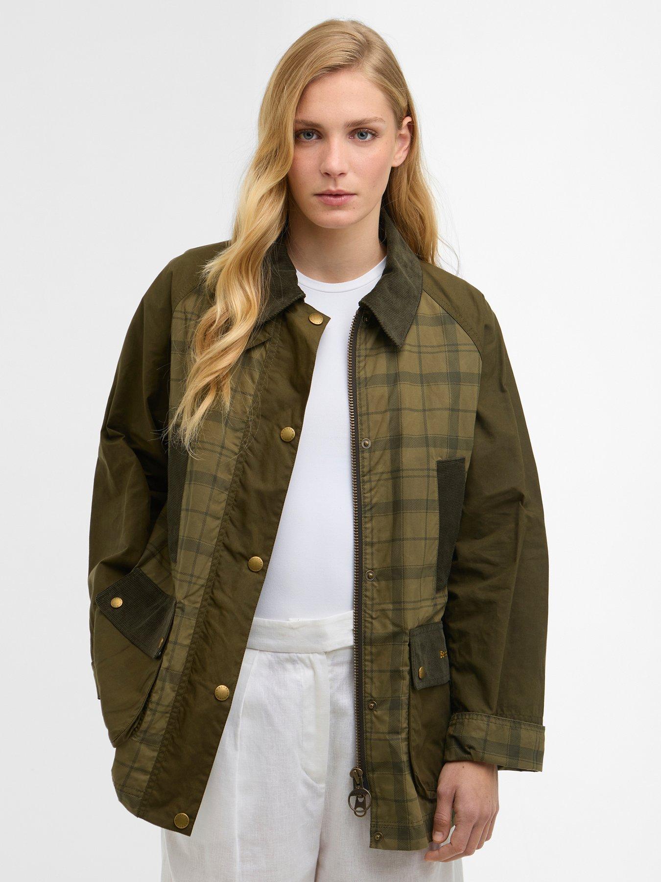  image of barbour-modern-tartan-beadnell-casual-jacket-green