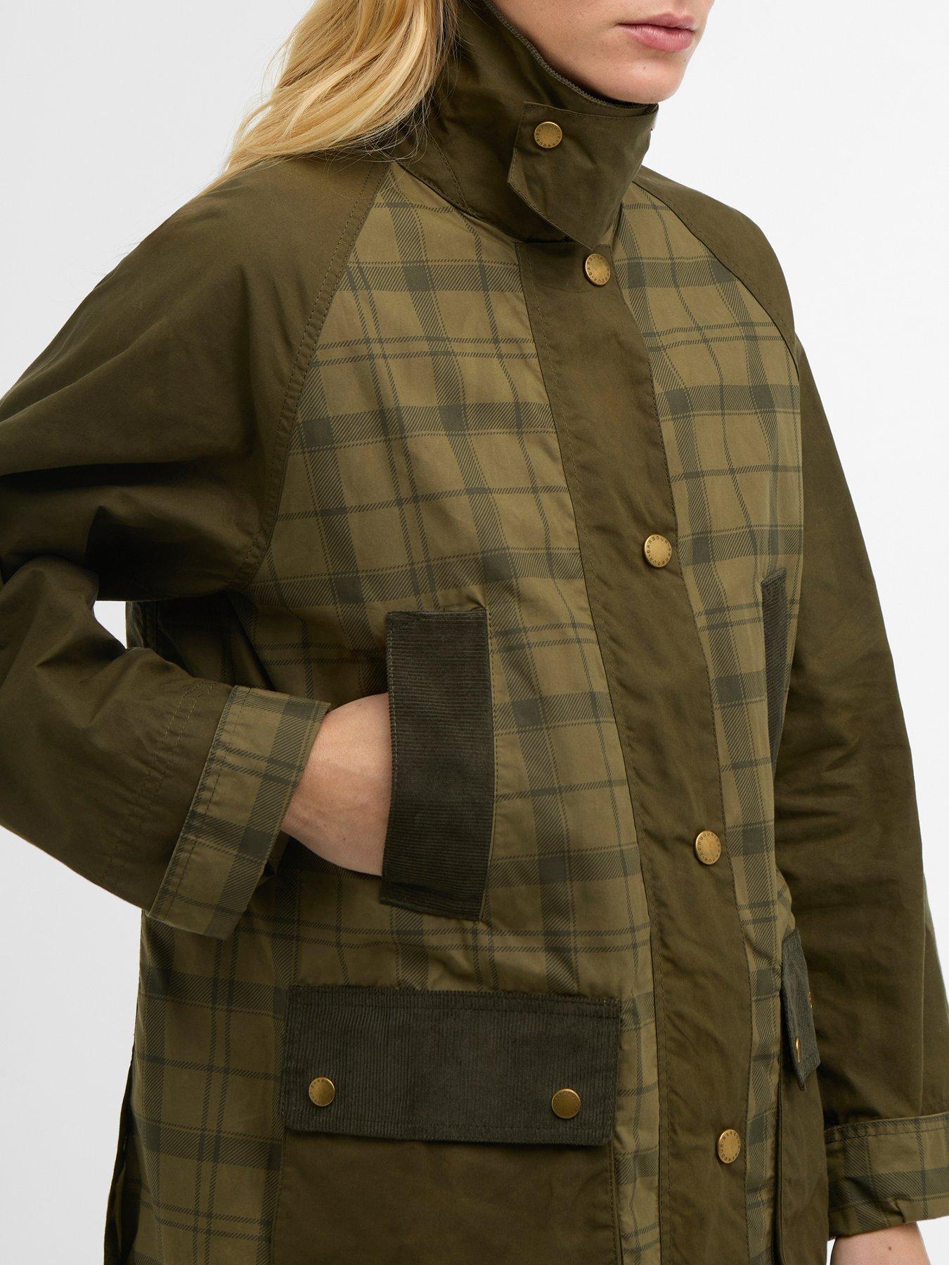  image of barbour-modern-tartan-beadnell-casual-jacket-green