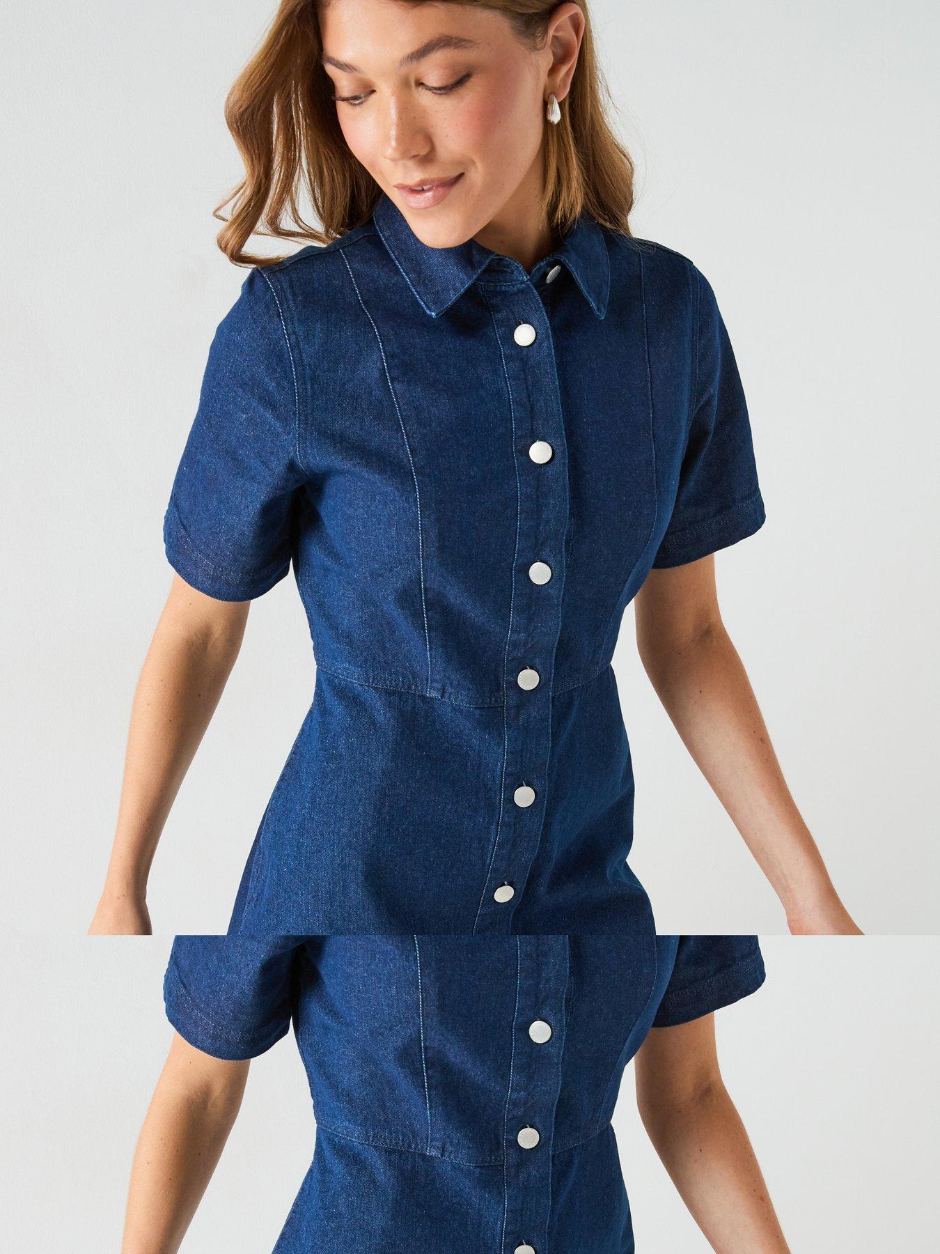 Barbour Maia Denim Mini Dress - Blue
