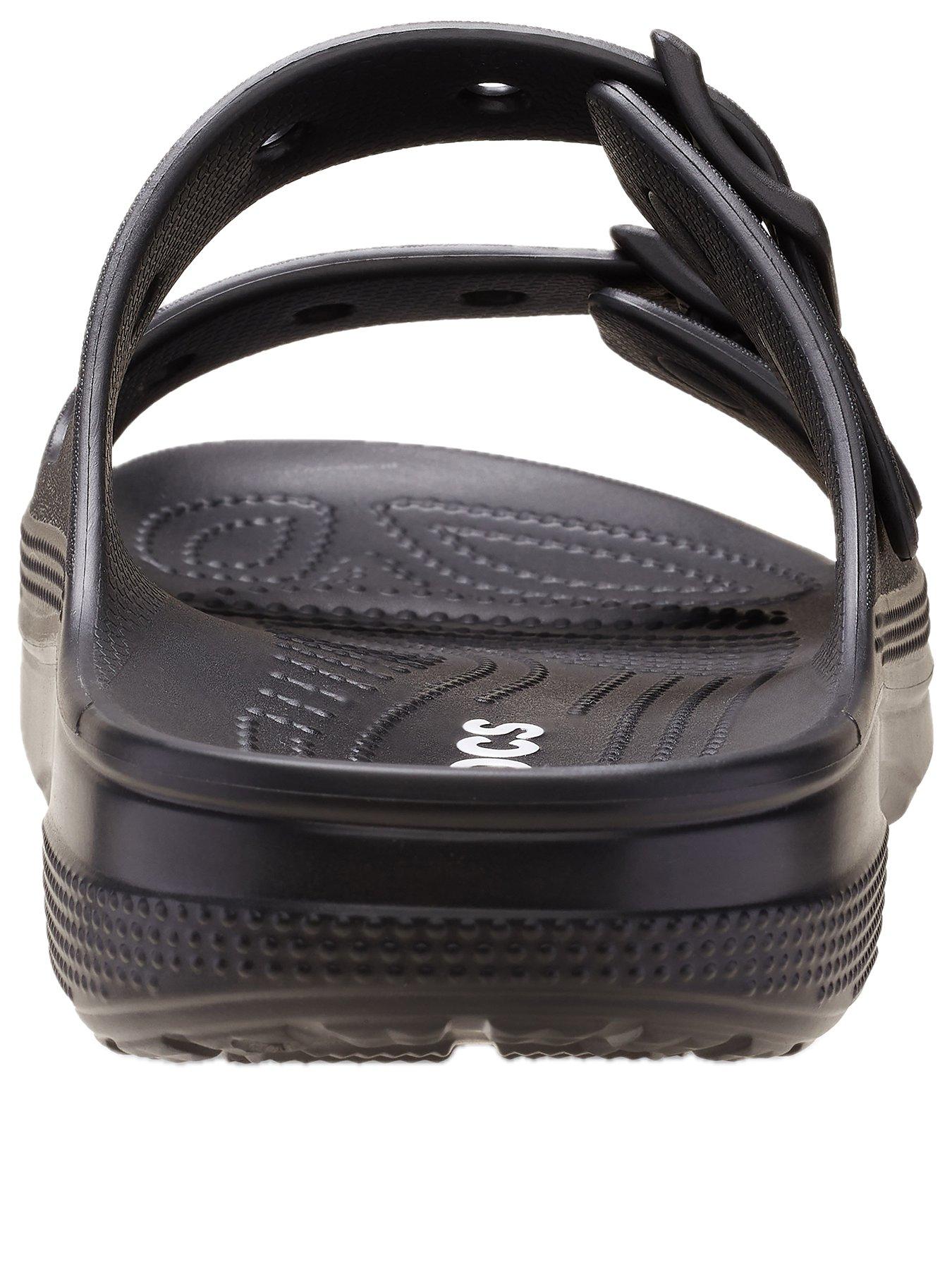  image of crocs-classic-buckle-sandal-black