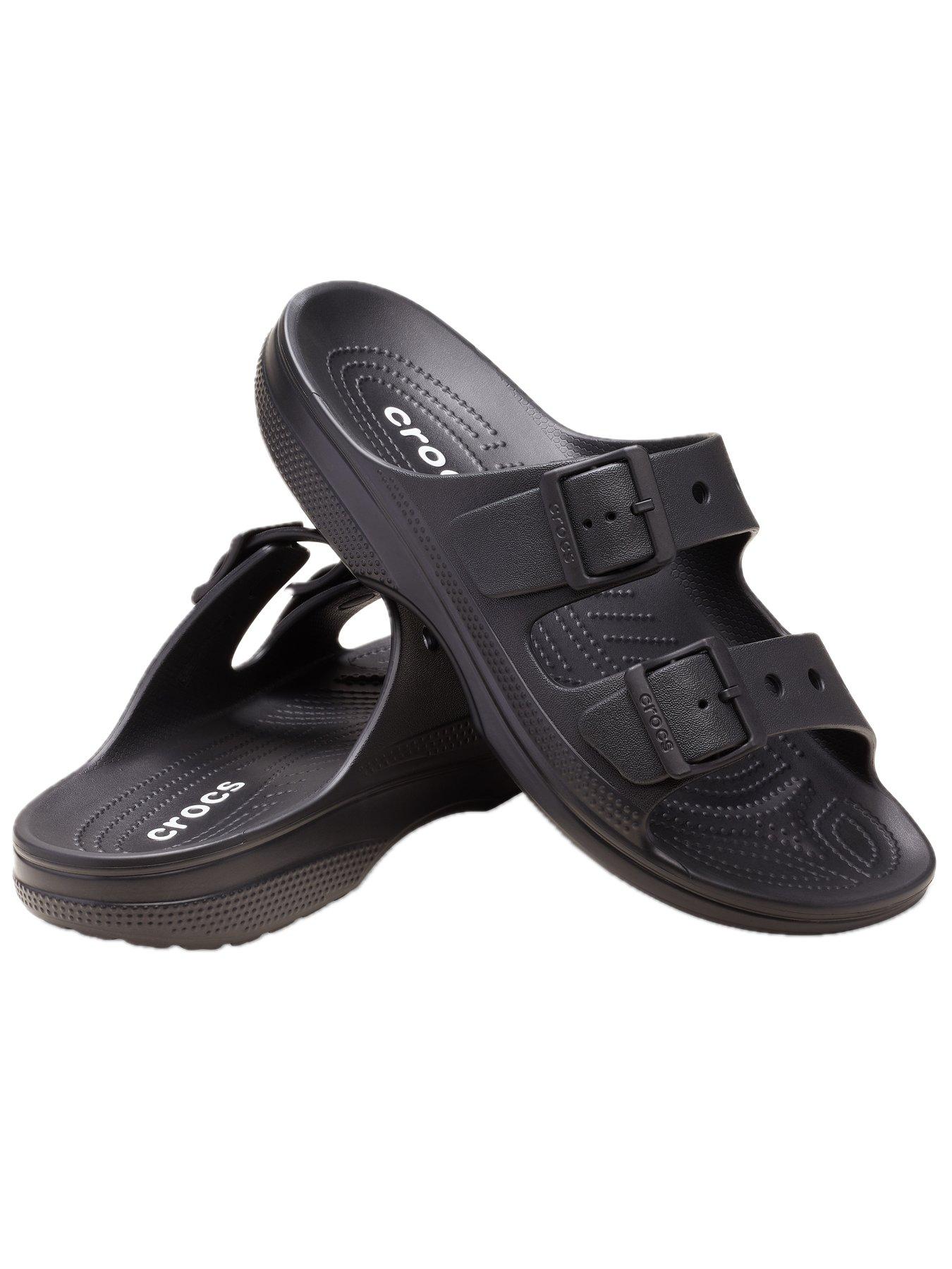  image of crocs-classic-buckle-sandal-black