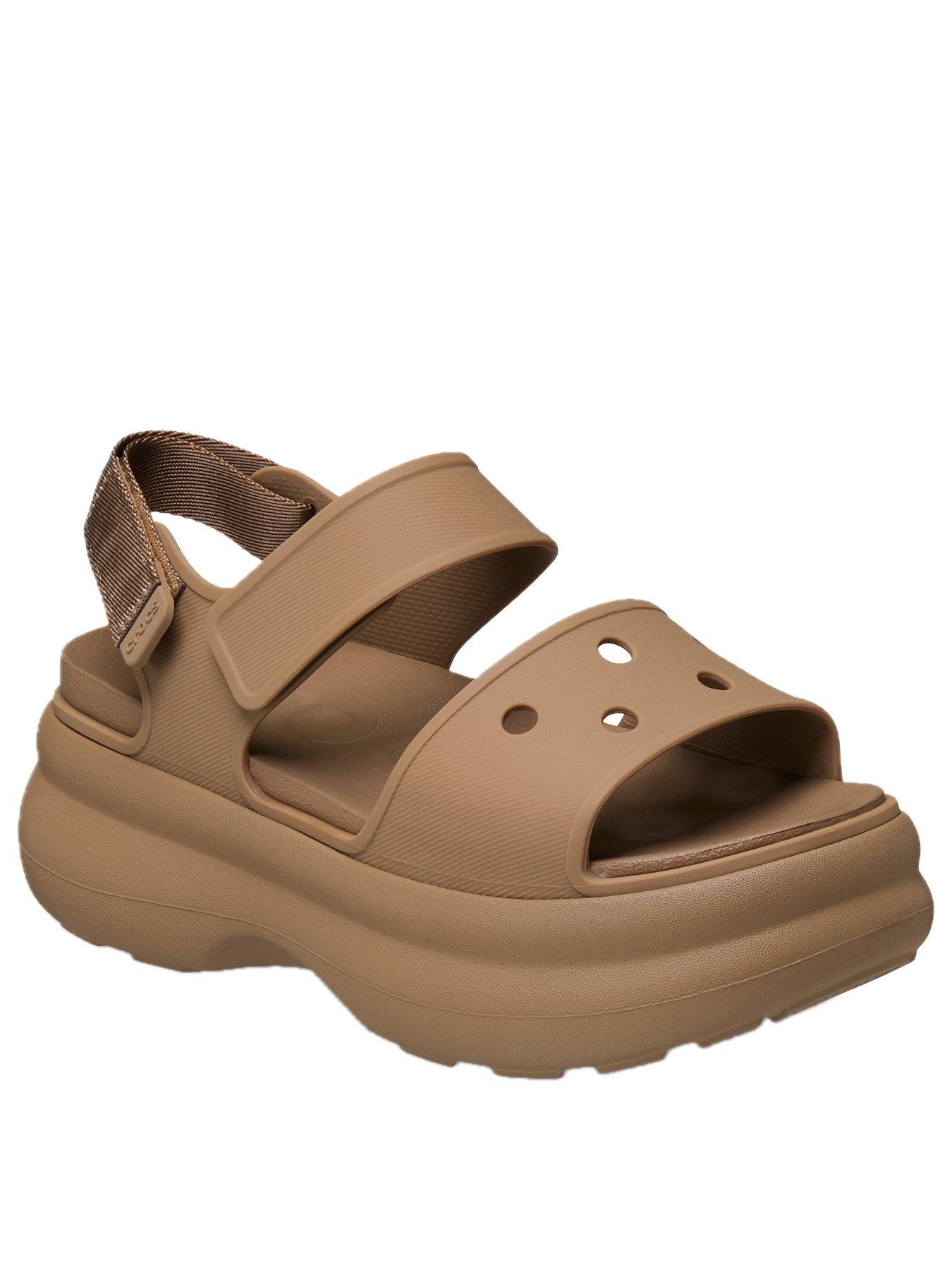 stillFront image of crocs-soho-y-strap-sandal-sepia