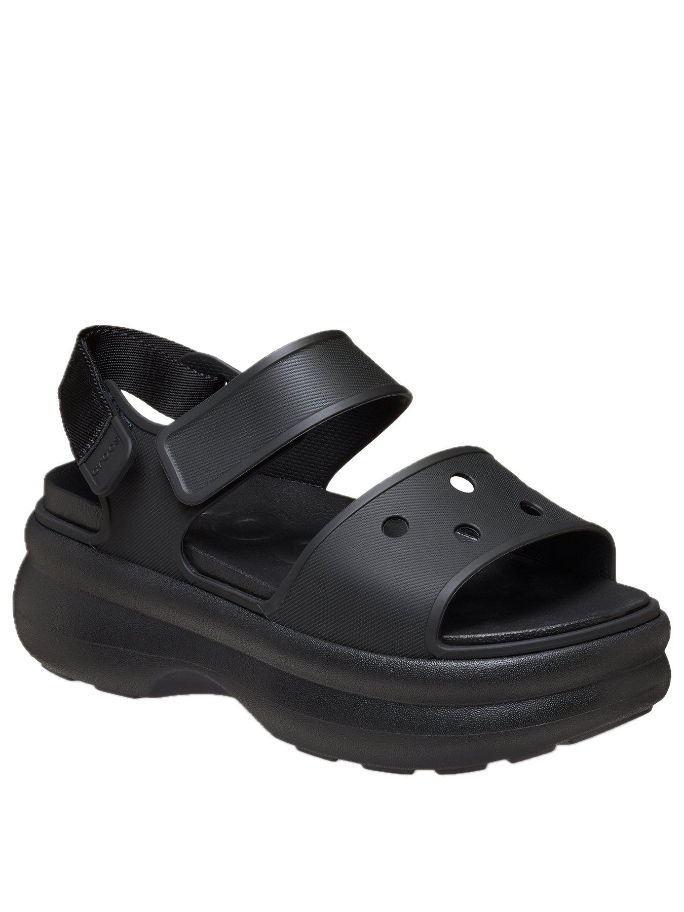 stillFront image of crocs-soho-y-strap-sandal-black
