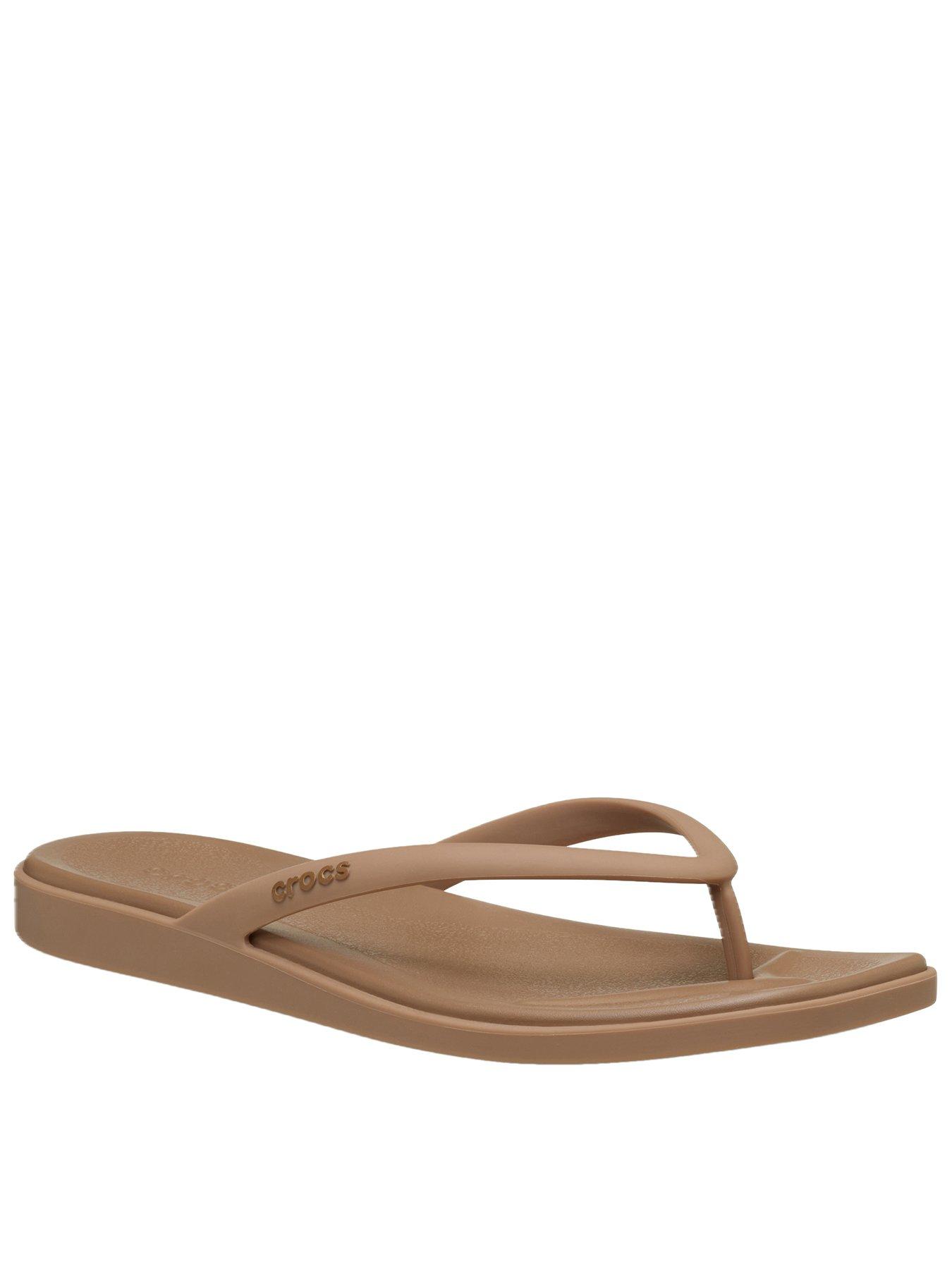 Image 1 of 5 of Crocs Miami Flip Flop - Milk Chocolate Brown