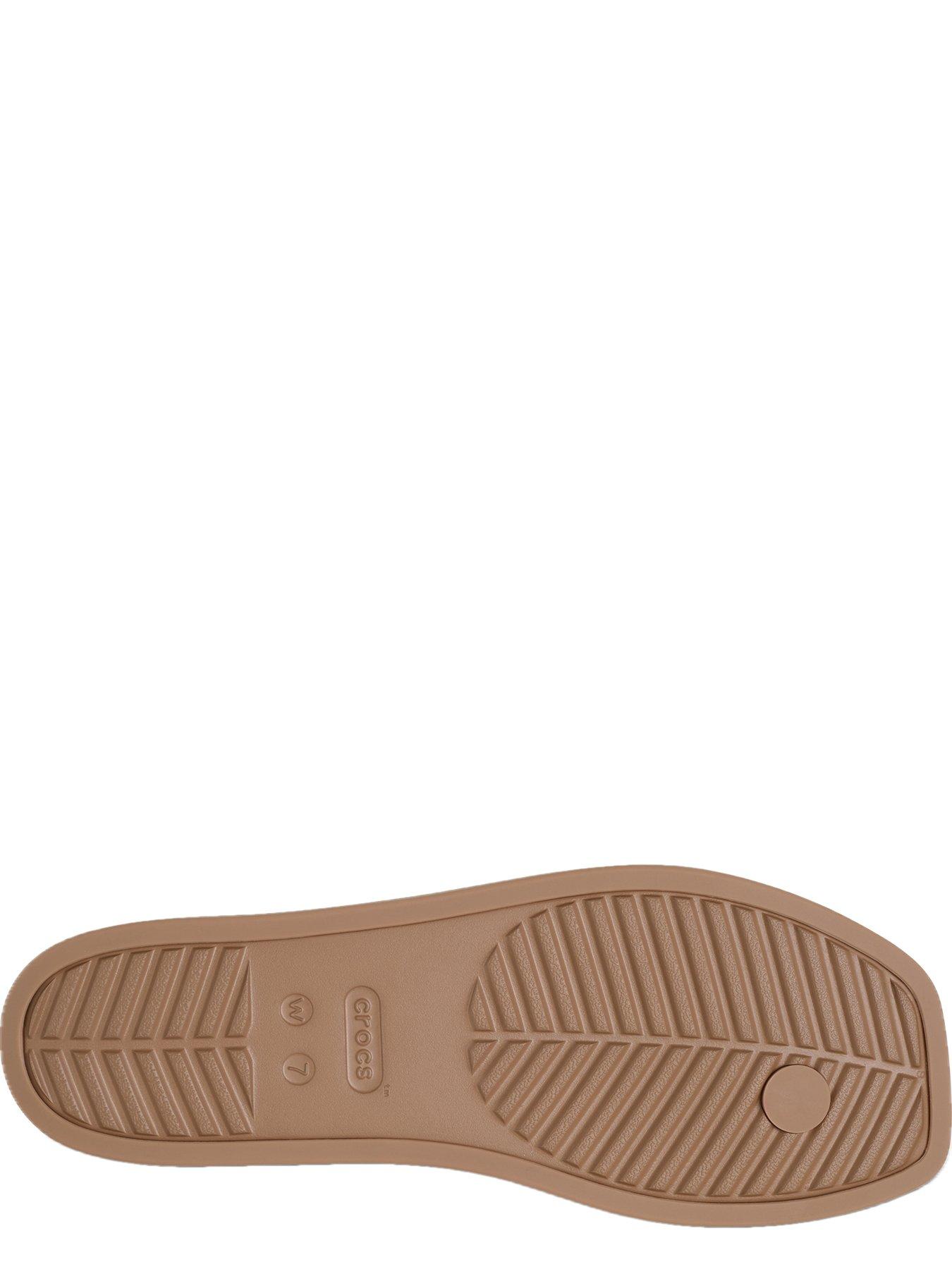  image of crocs-miami-flip-flop-milk-chocolate-brown