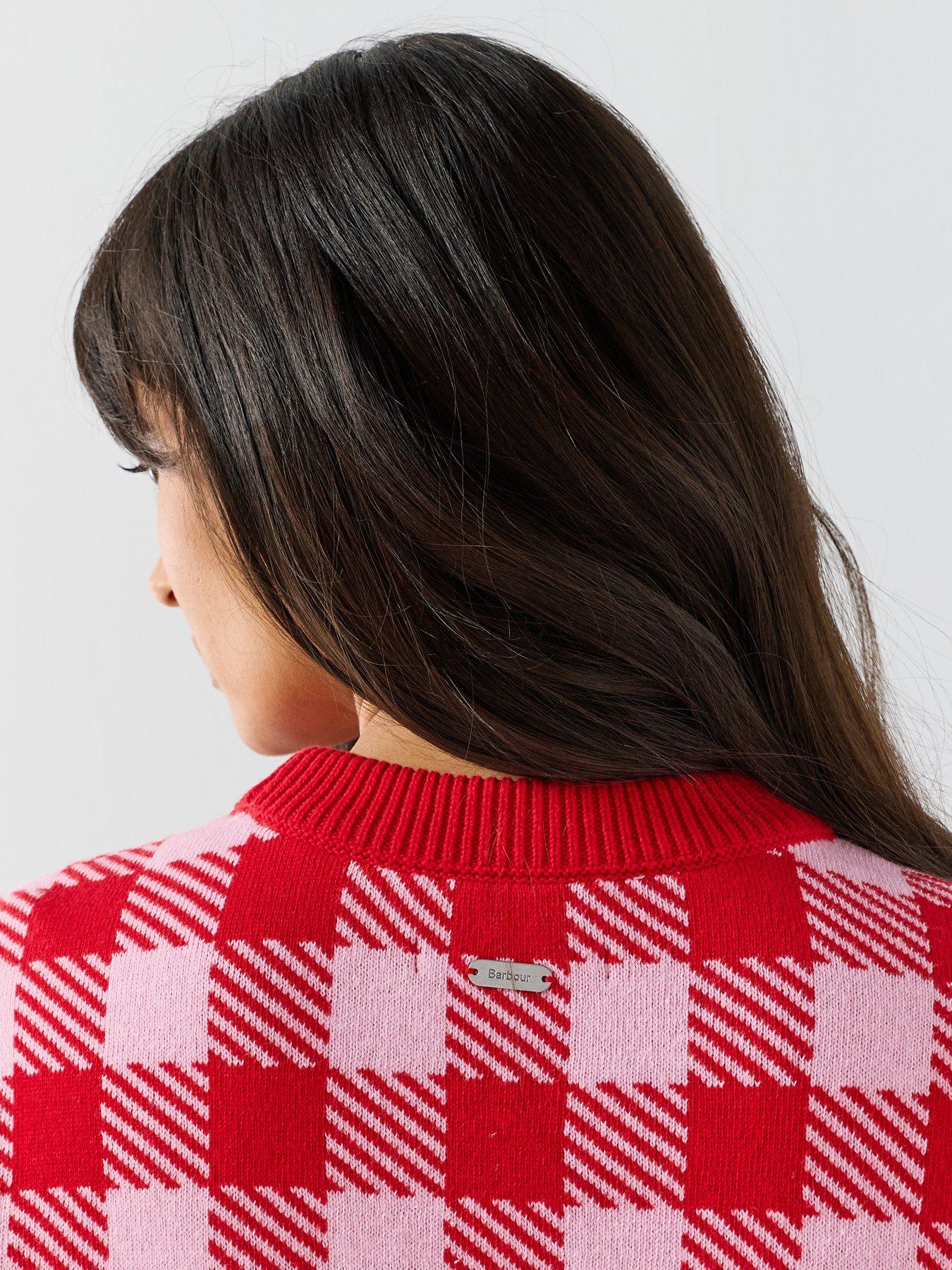 Image 5 of 6 of Barbour Esther Checked Short Sleeve Jumper - Multi
