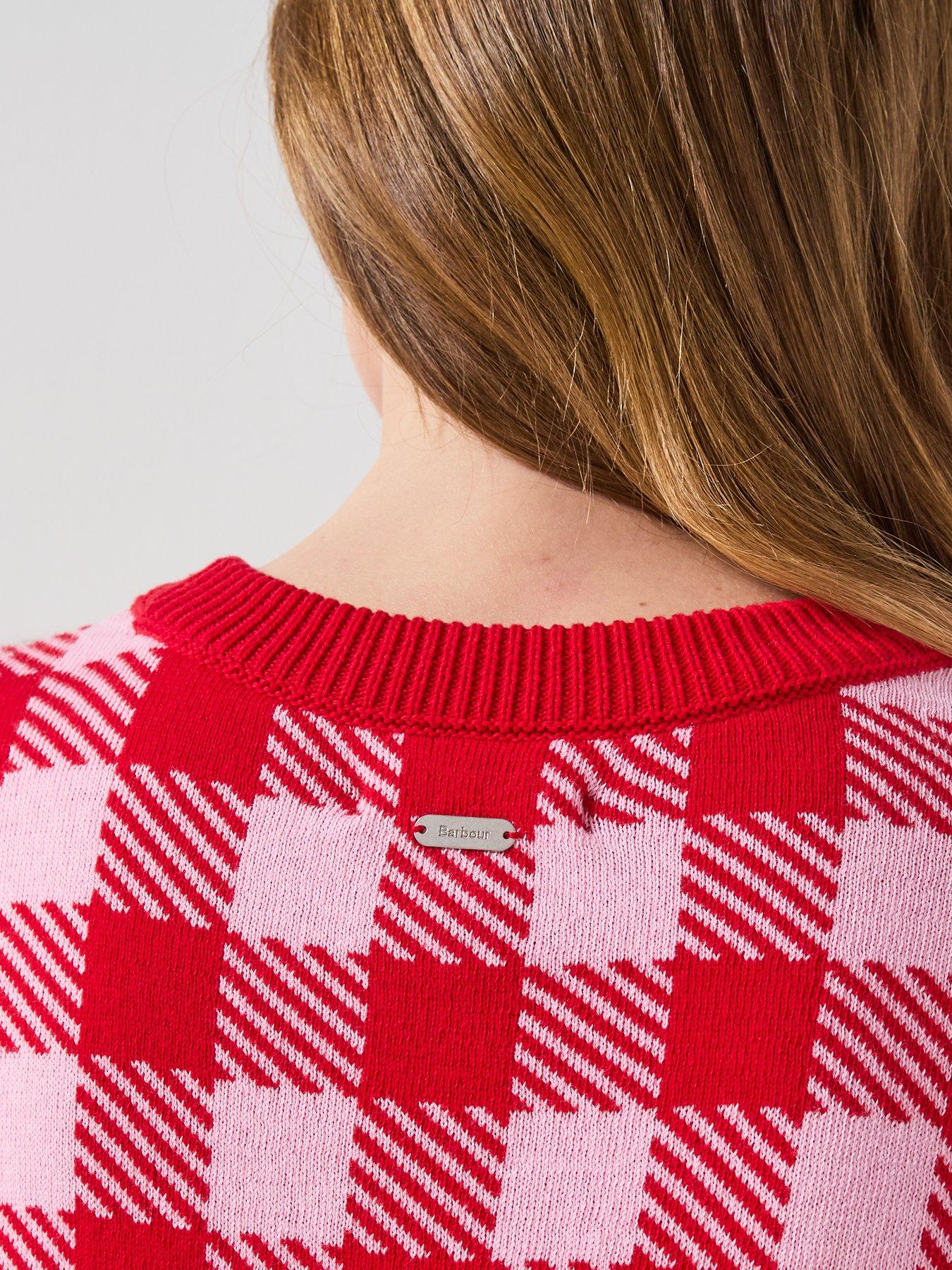 Image 6 of 6 of Barbour Esther Checked Short Sleeve Jumper - Multi