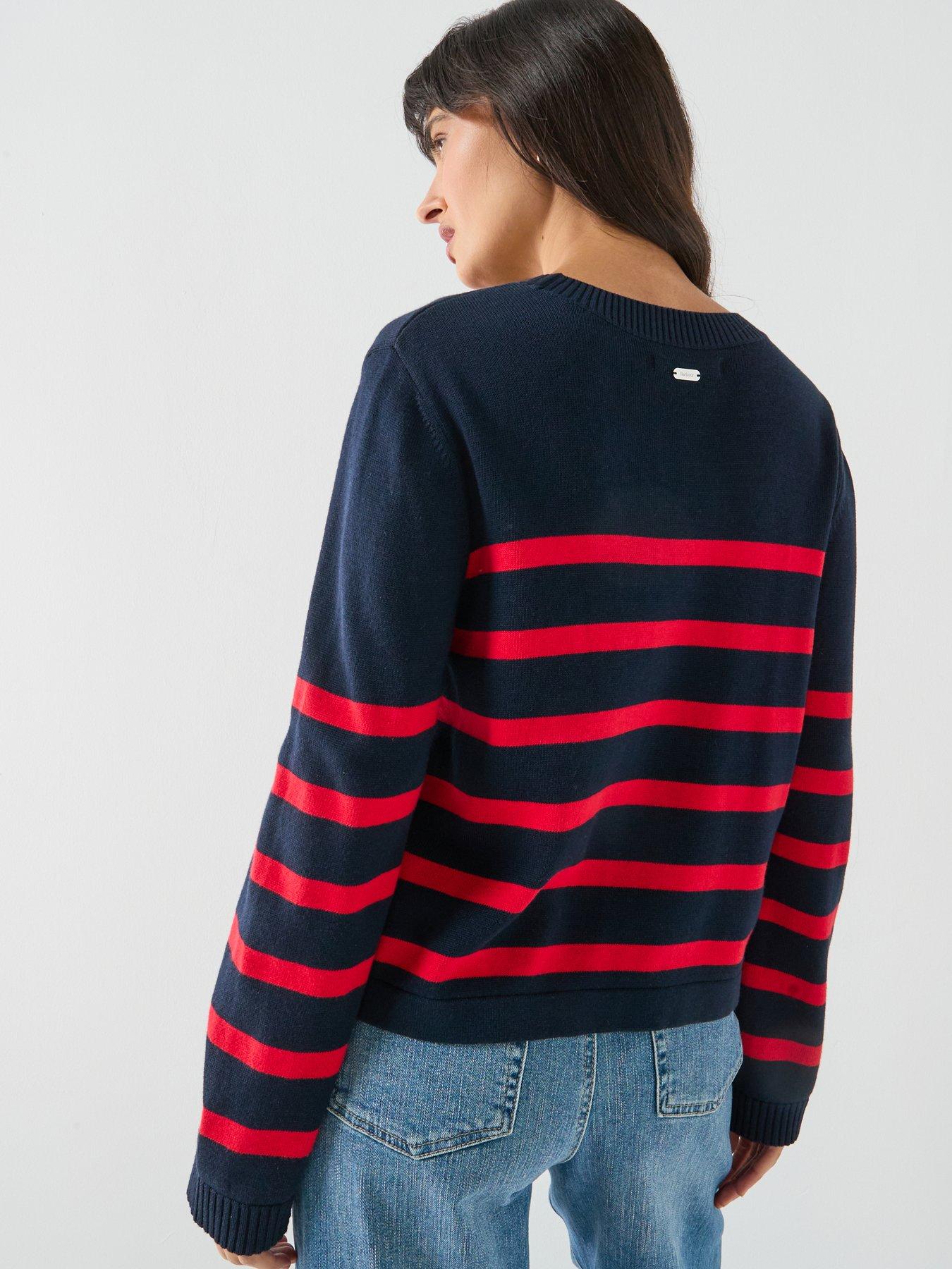 Image 2 of 6 of Barbour Fern Knitted Jumper - Navy