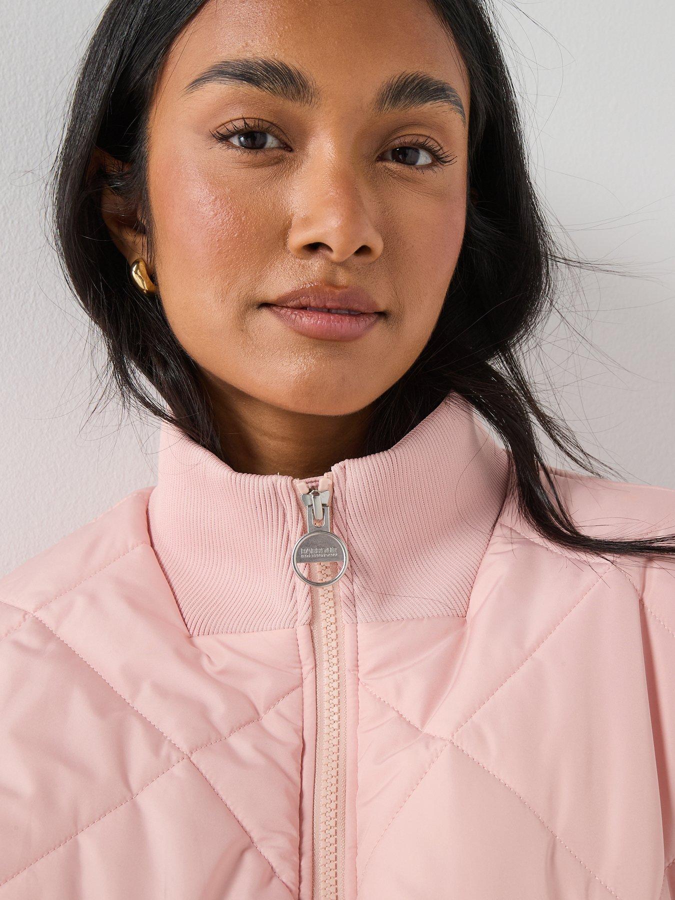 Image 4 of 6 of Barbour International BIntl Pagan Quilted Jacket - Pink