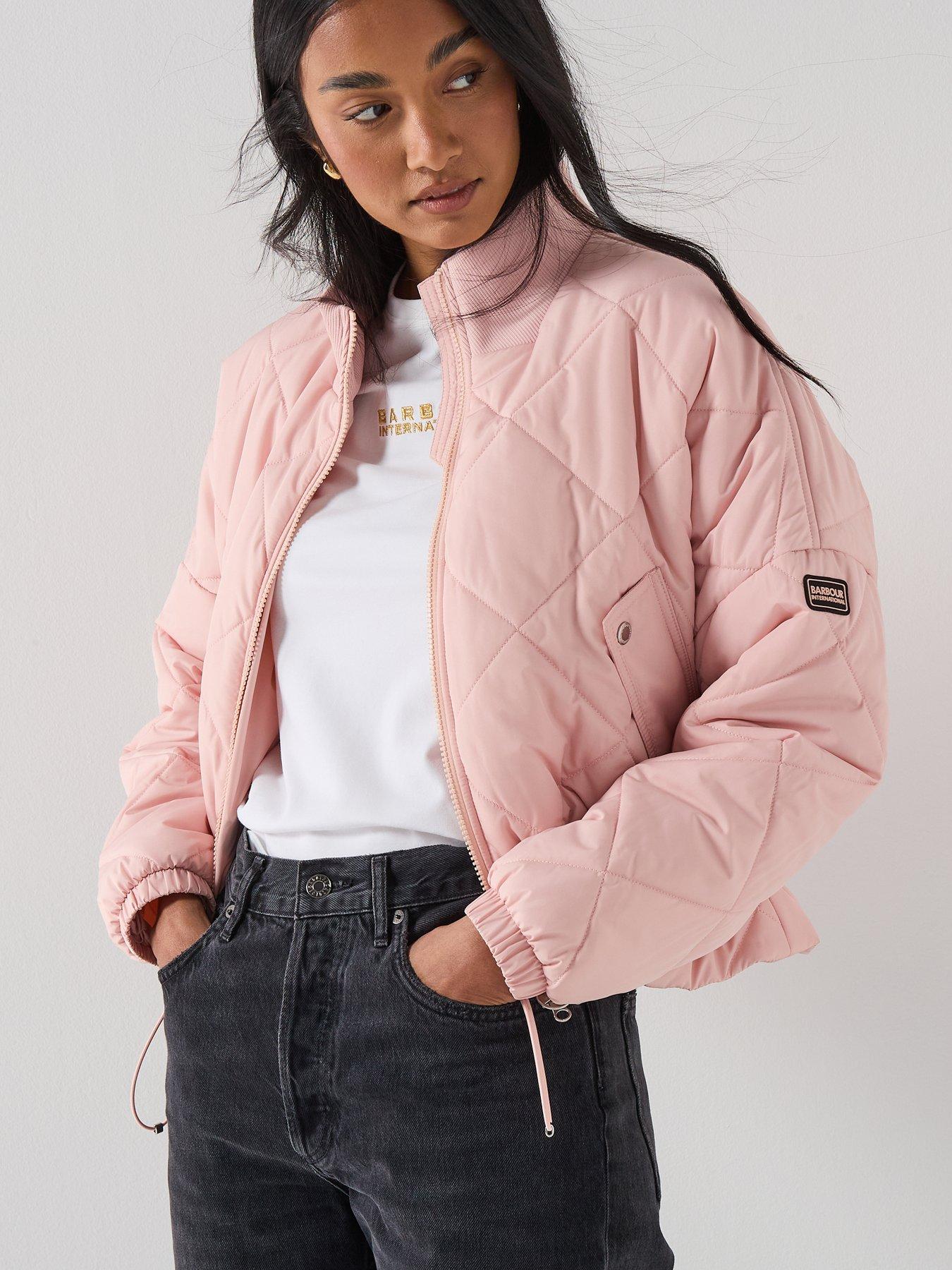 Image 5 of 6 of Barbour International BIntl Pagan Quilted Jacket - Pink