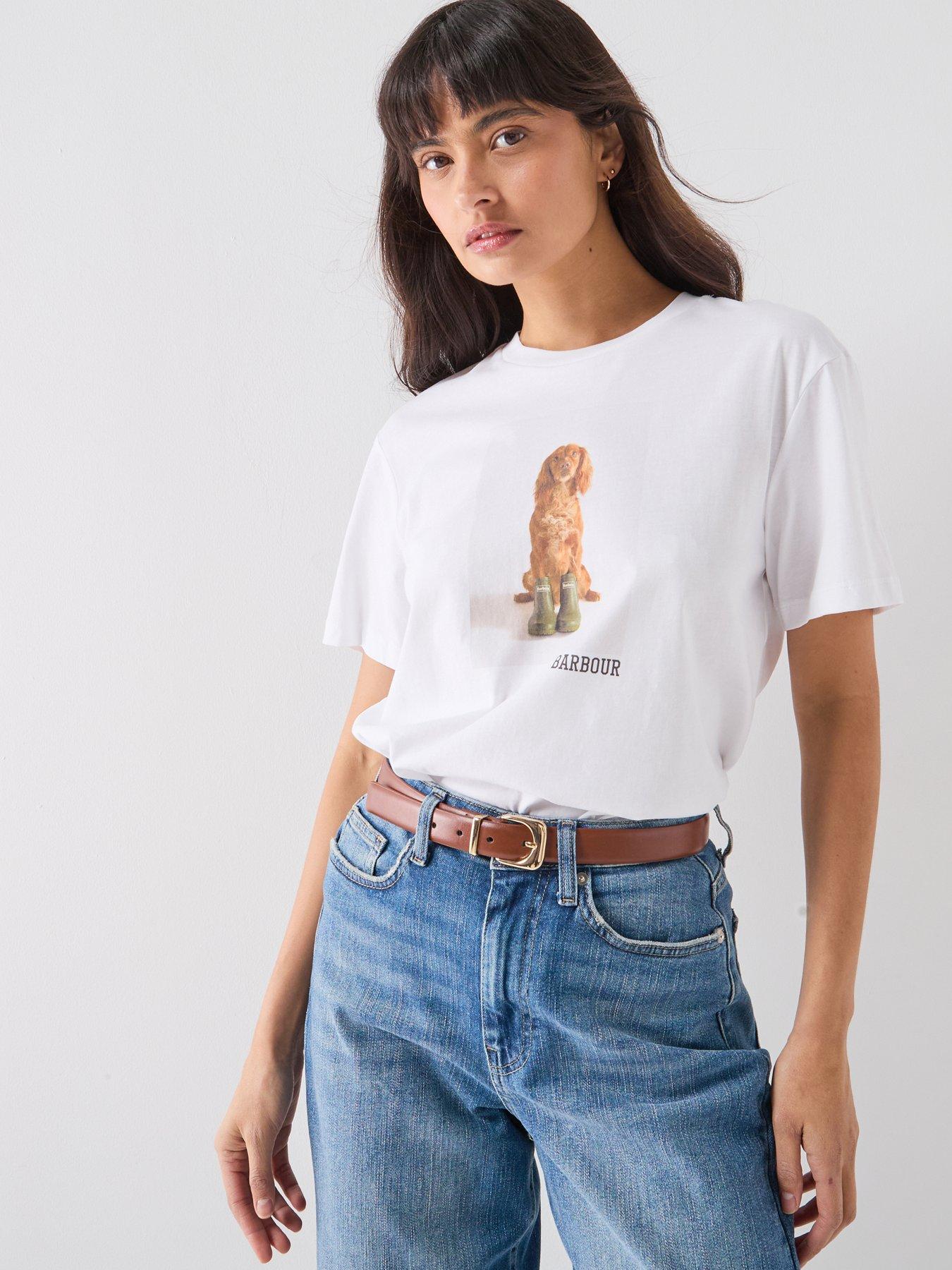  image of barbour-bedale-t-shirt-white