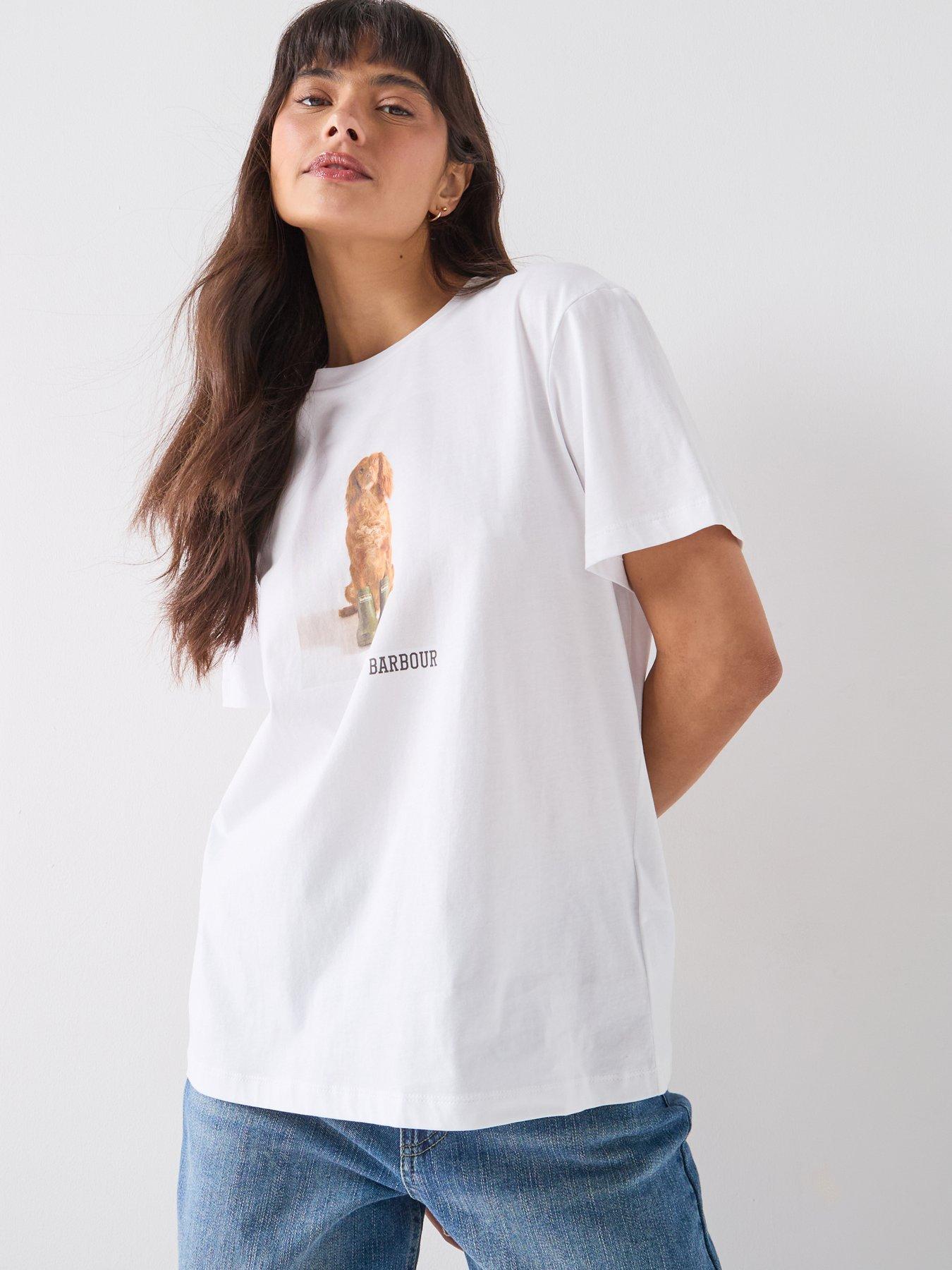  image of barbour-bedale-t-shirt-white