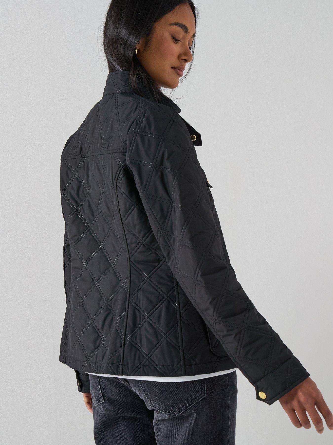 Image 2 of 6 of Barbour International BIntl Halsey Quilted Jacket - Black