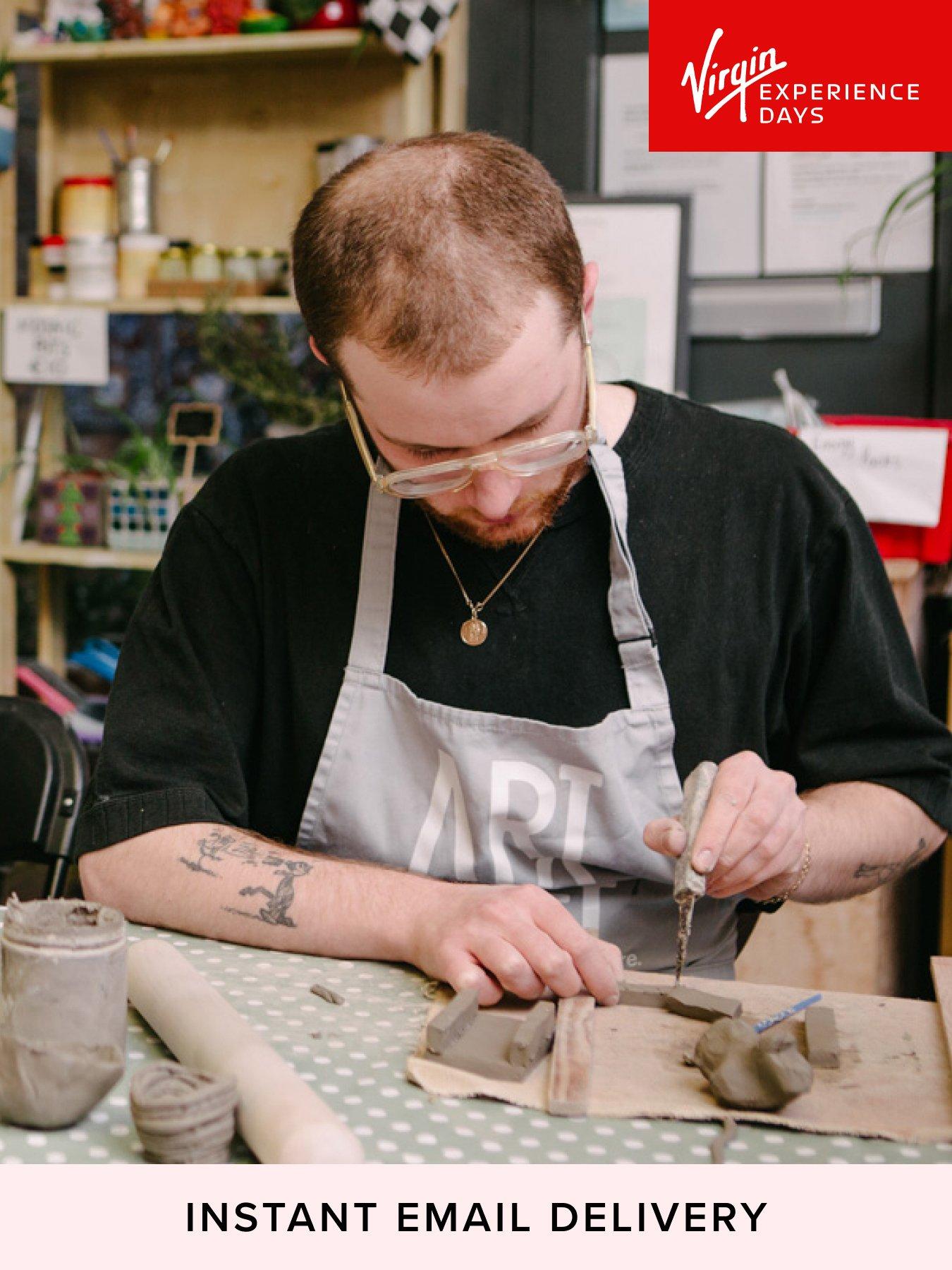 Virgin Experience Days Art4Space Hand Building Pottery with Wine or Beer for Two