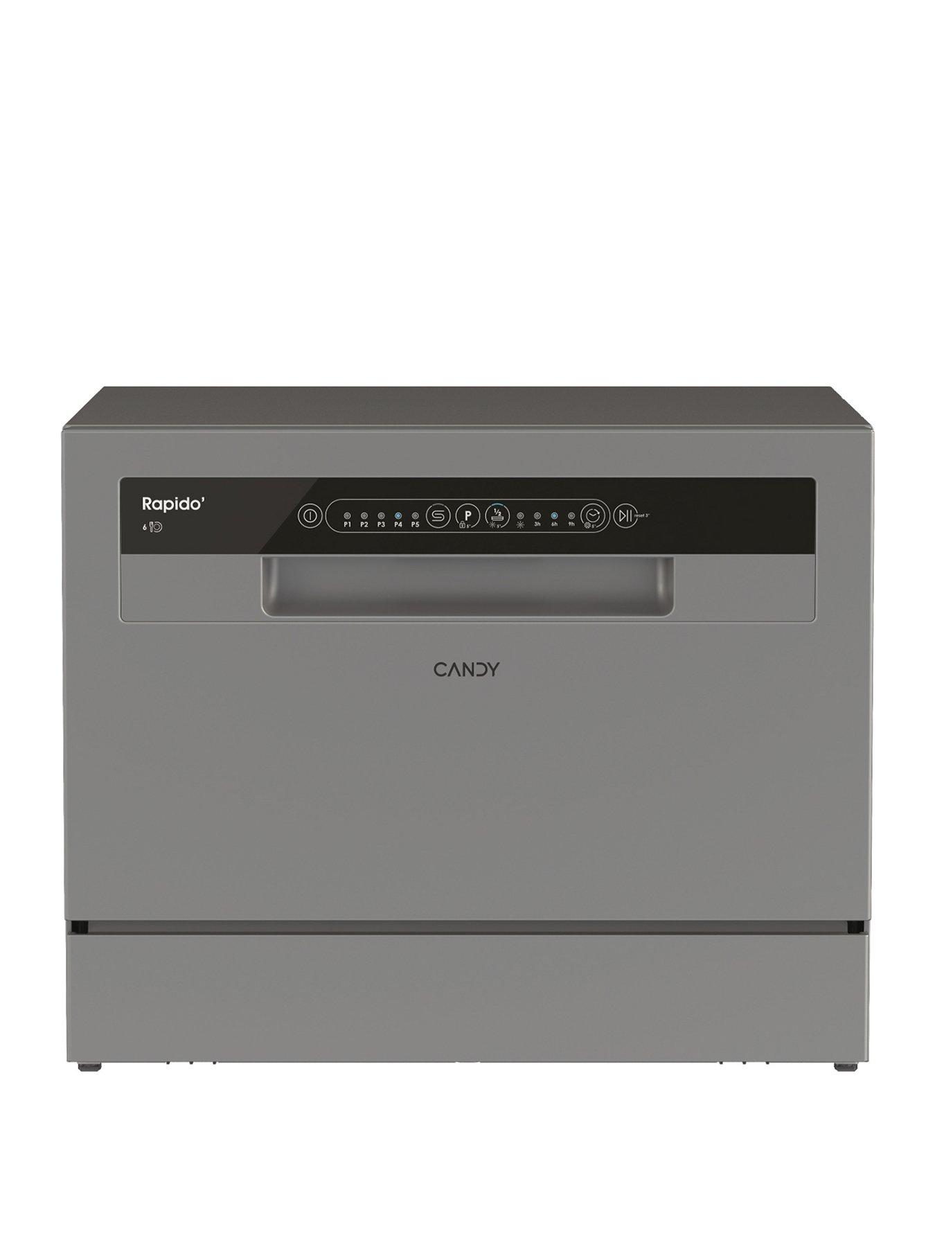 Candy CP 6E51LS-80 Tabletop Dishwasher 6 place Settings - Graphite
