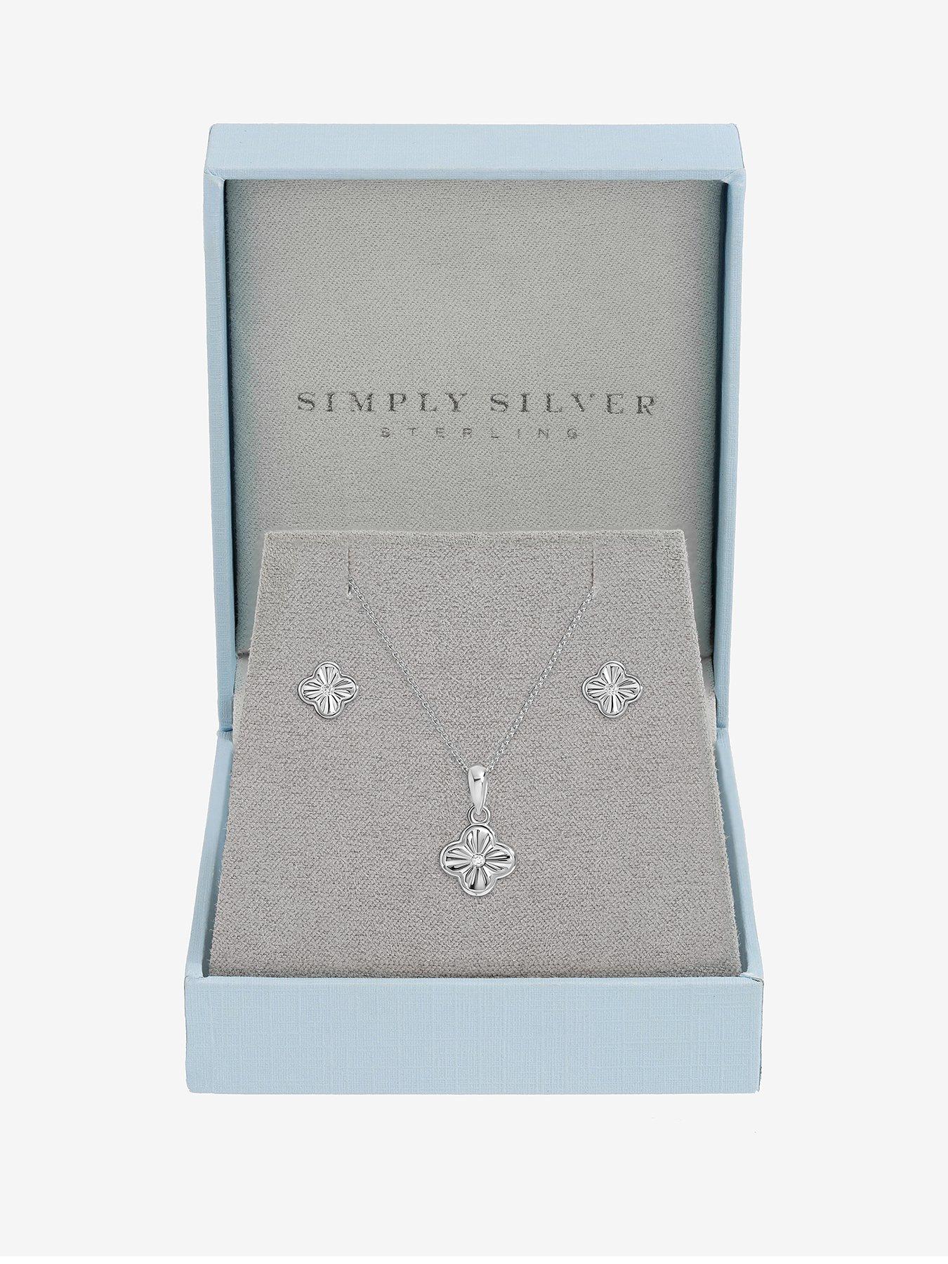jon-richard-simply-silver-sterling-silver-925-polished-diamond-cut-clover-set-gift-box