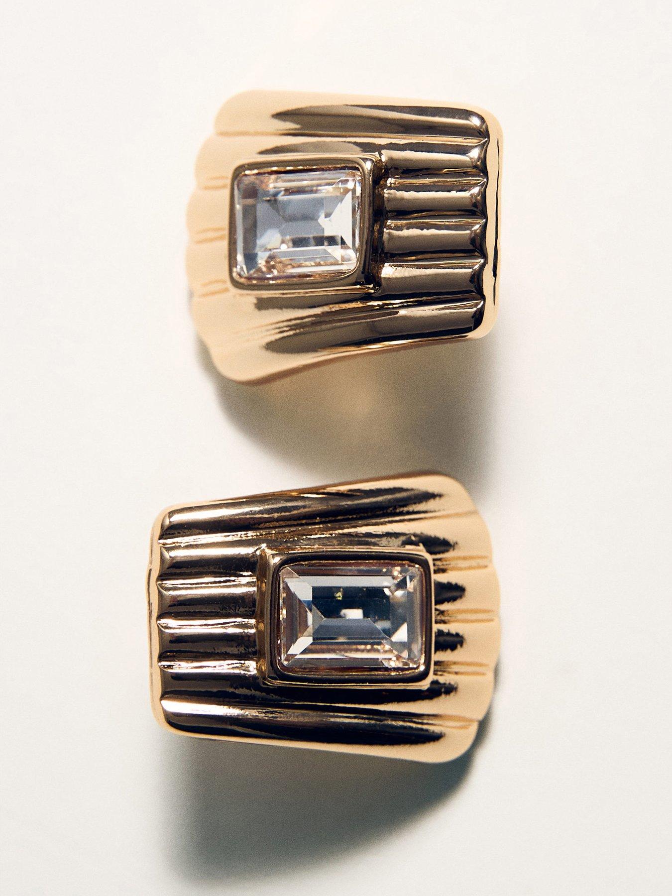  image of mango-gold-embellished-earrings