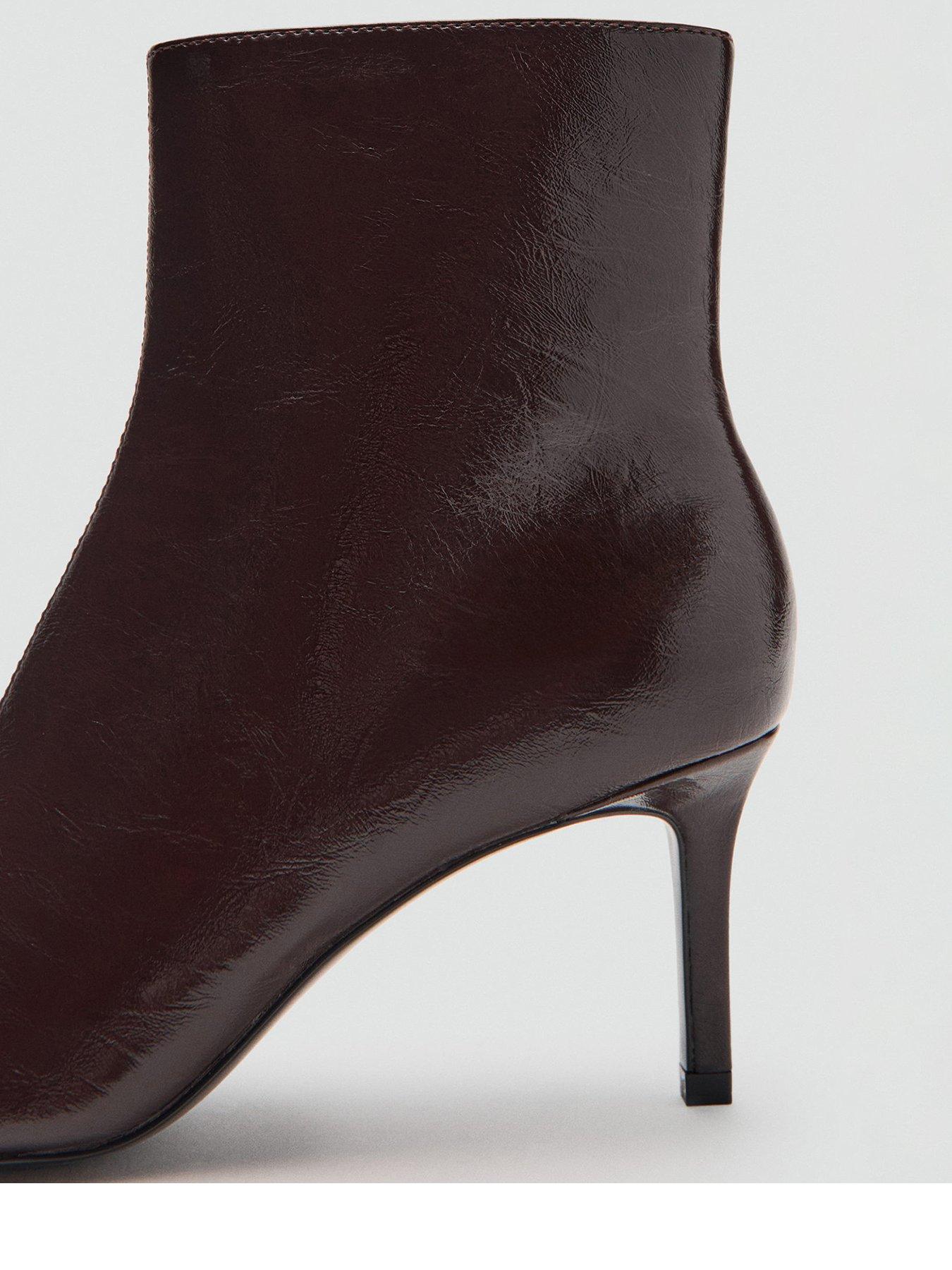 back image of mango-faux-leather-ankle-boots