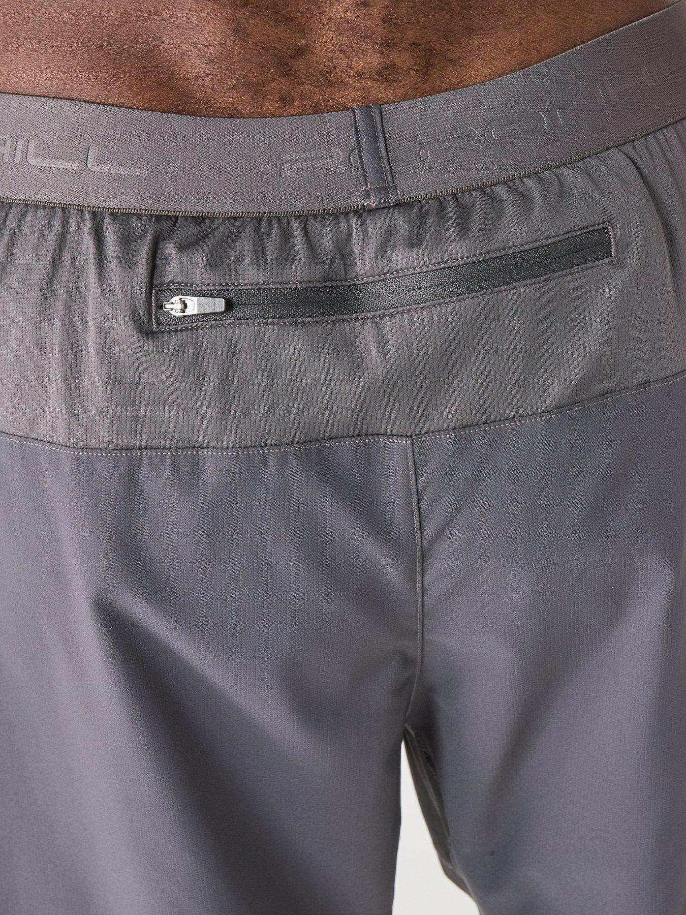  image of ronhill-mens-running-tech-5inch-twin-short-grey