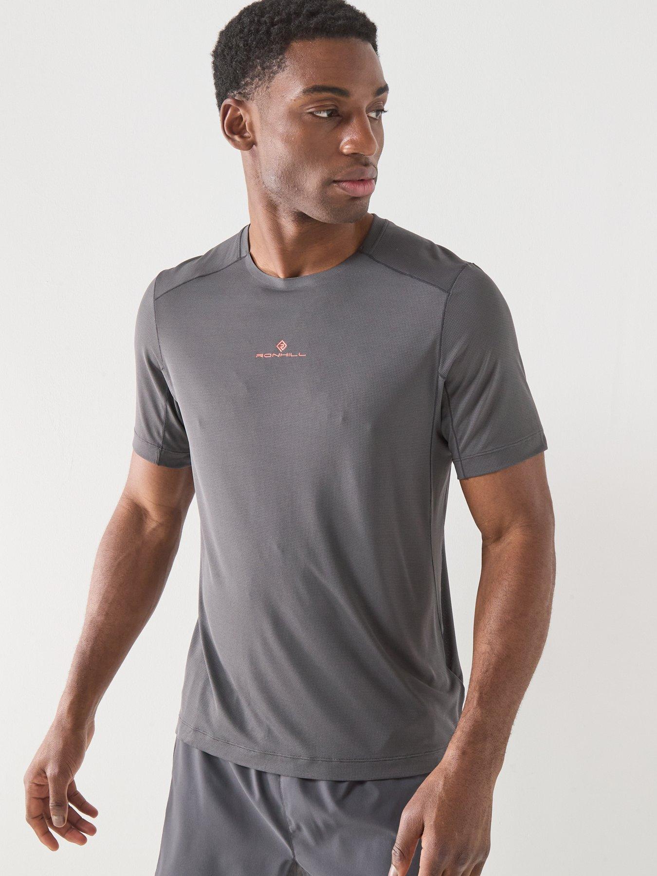  image of ronhill-mens-running-tech-short-sleeve-tee-grey