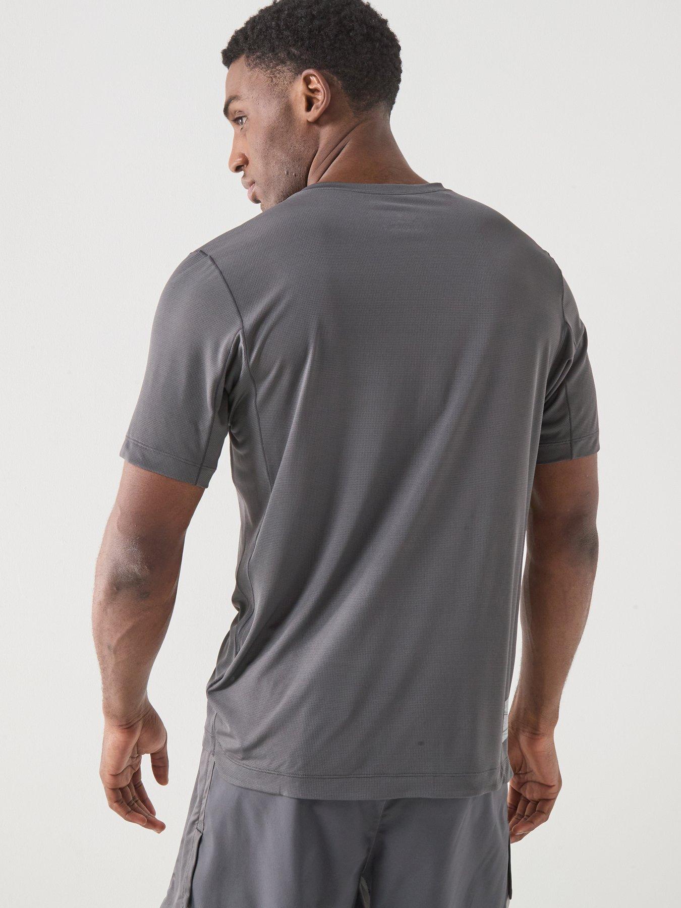 stillFront image of ronhill-mens-running-tech-short-sleeve-tee-grey