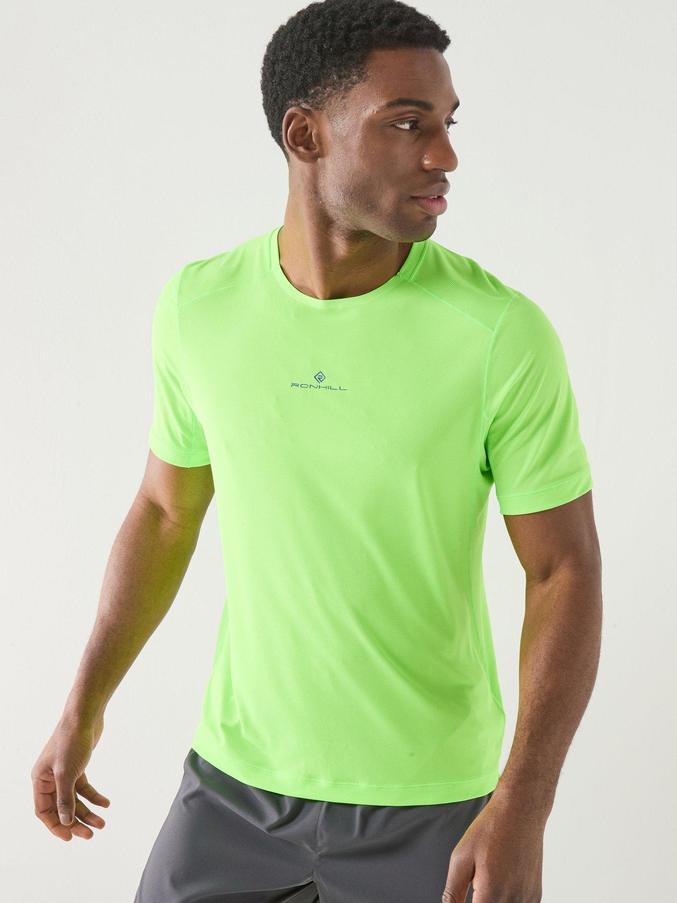 Ronhill Mens Running Tech Short Sleeve T-Shirt - Yellow