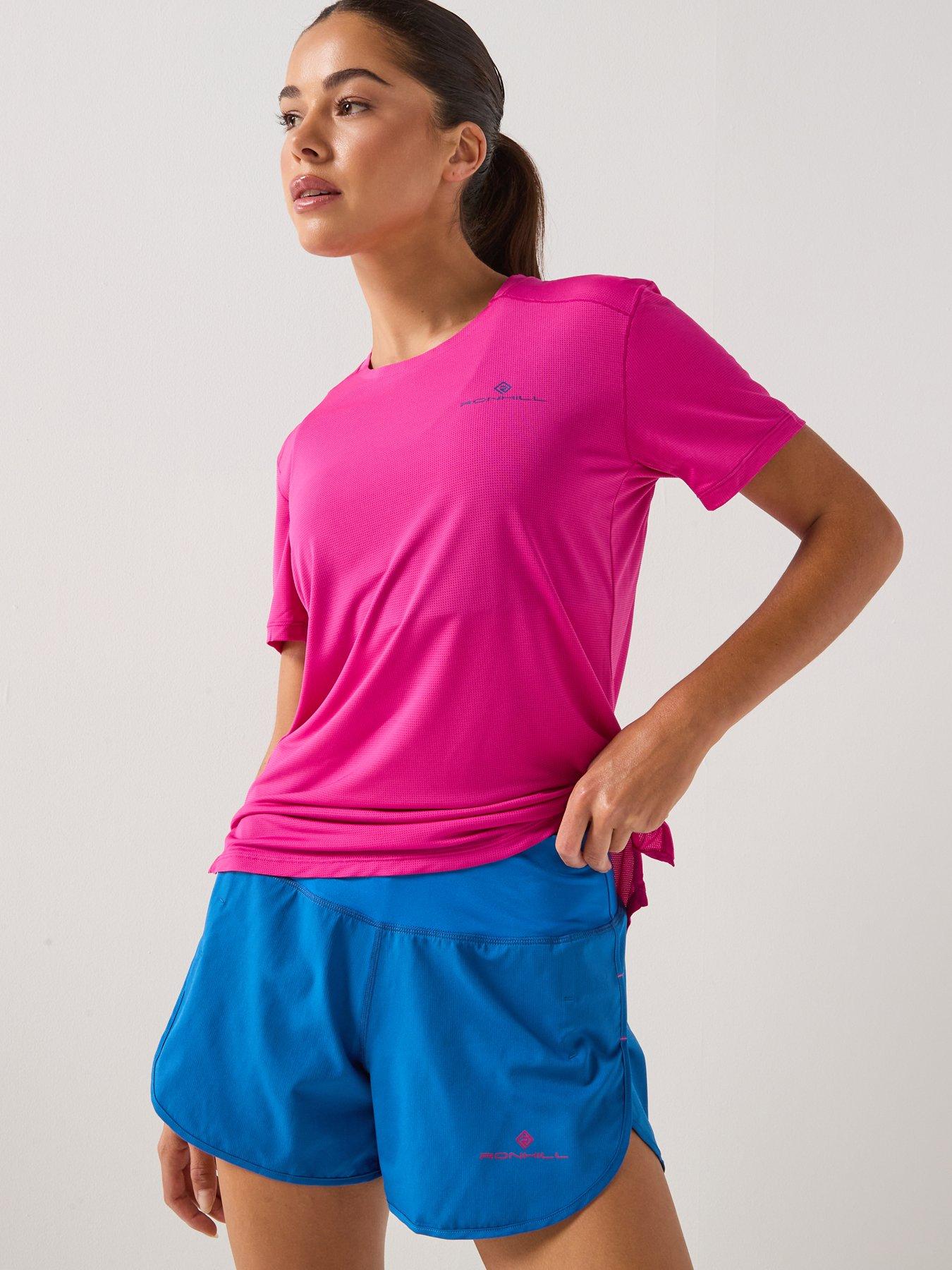 Image 1 of 6 of Ronhill Womens Running Tech Short Sleeved Tee- Pink