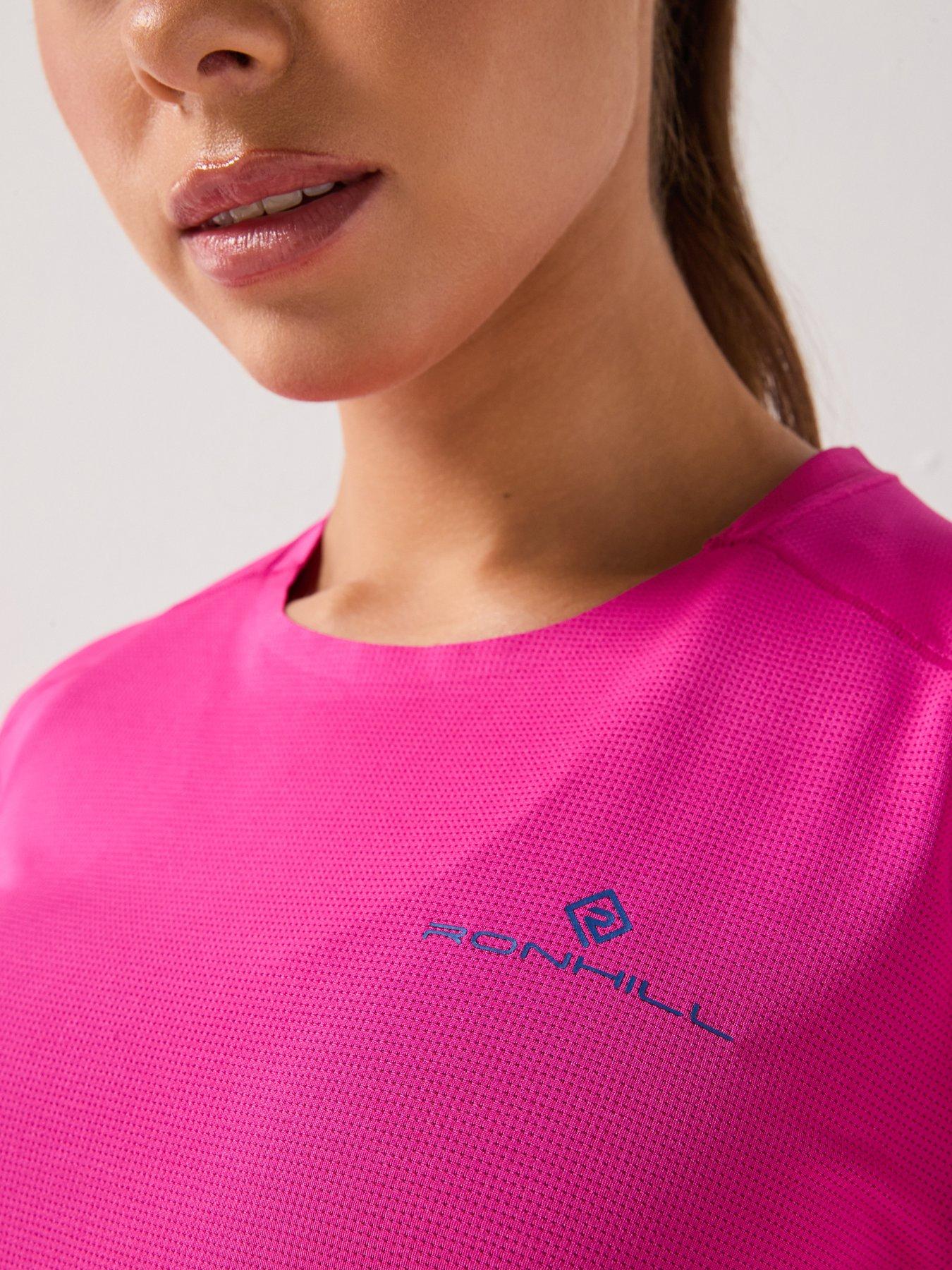 Image 5 of 6 of Ronhill Womens Running Tech Short Sleeved Tee- Pink