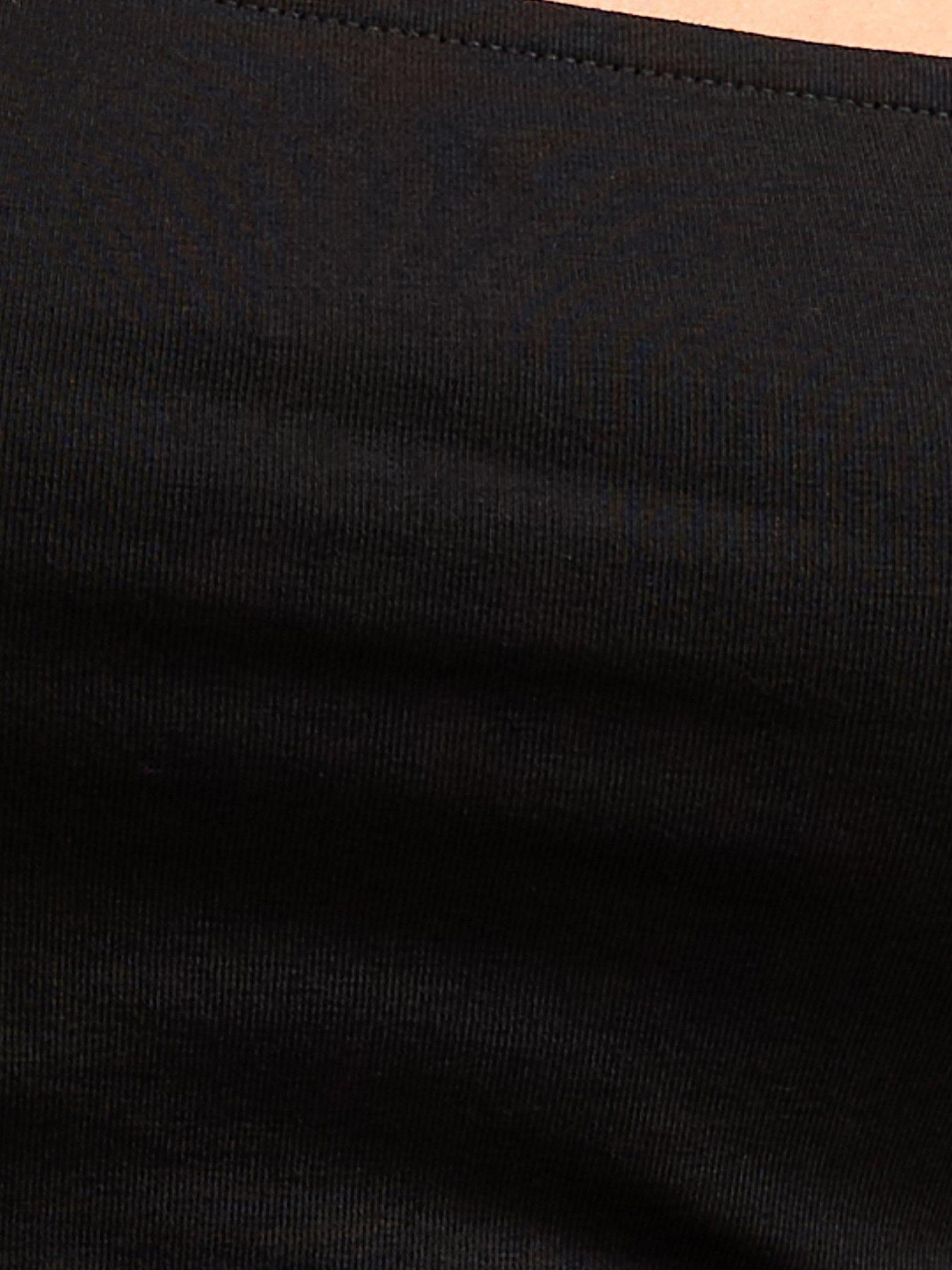 Image 5 of 5 of New Look Black Square Neck T-shirt