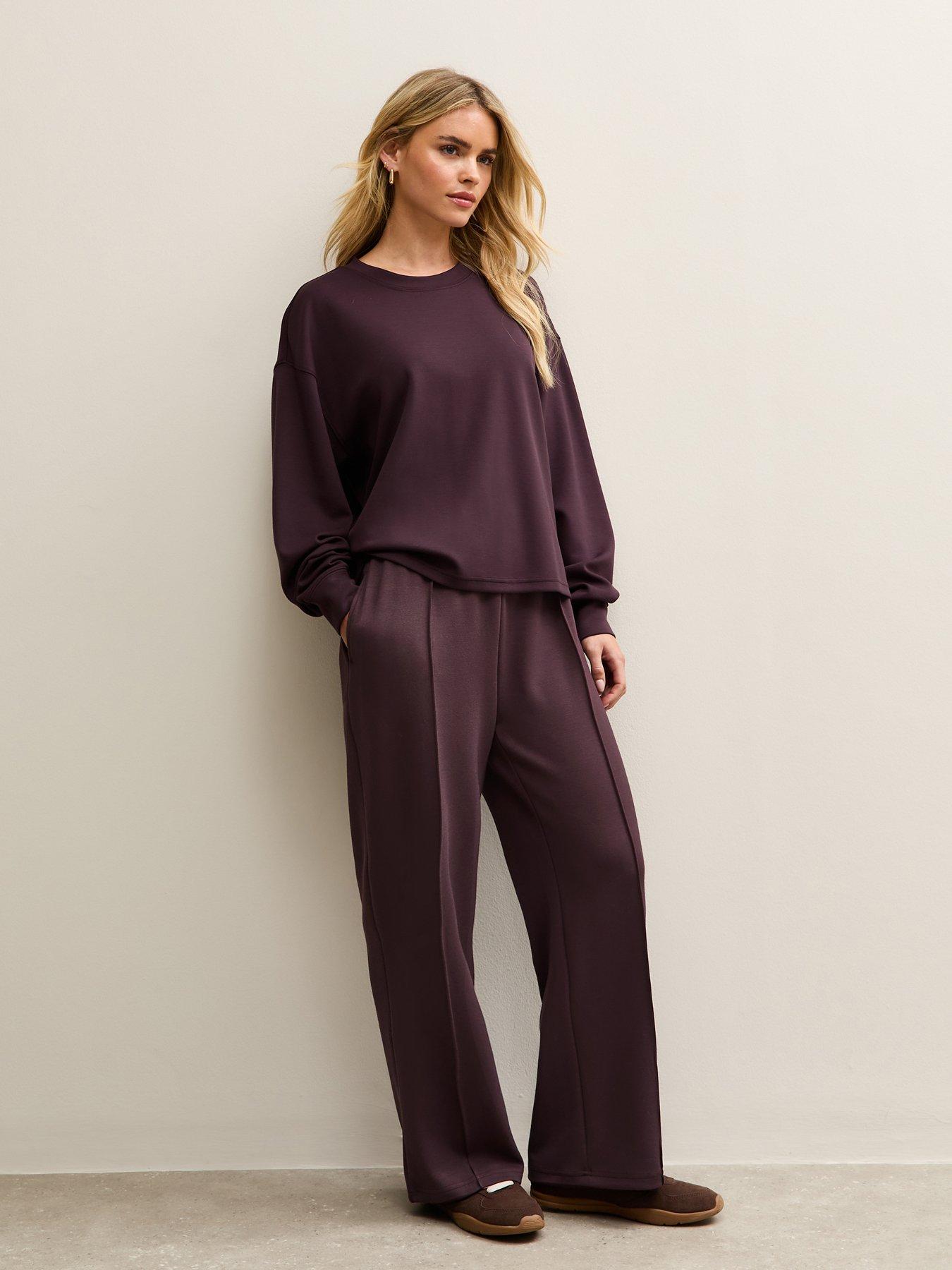 new-look-petitenbsppremium-elasticated-waist-wide-leg-joggers-burgundy