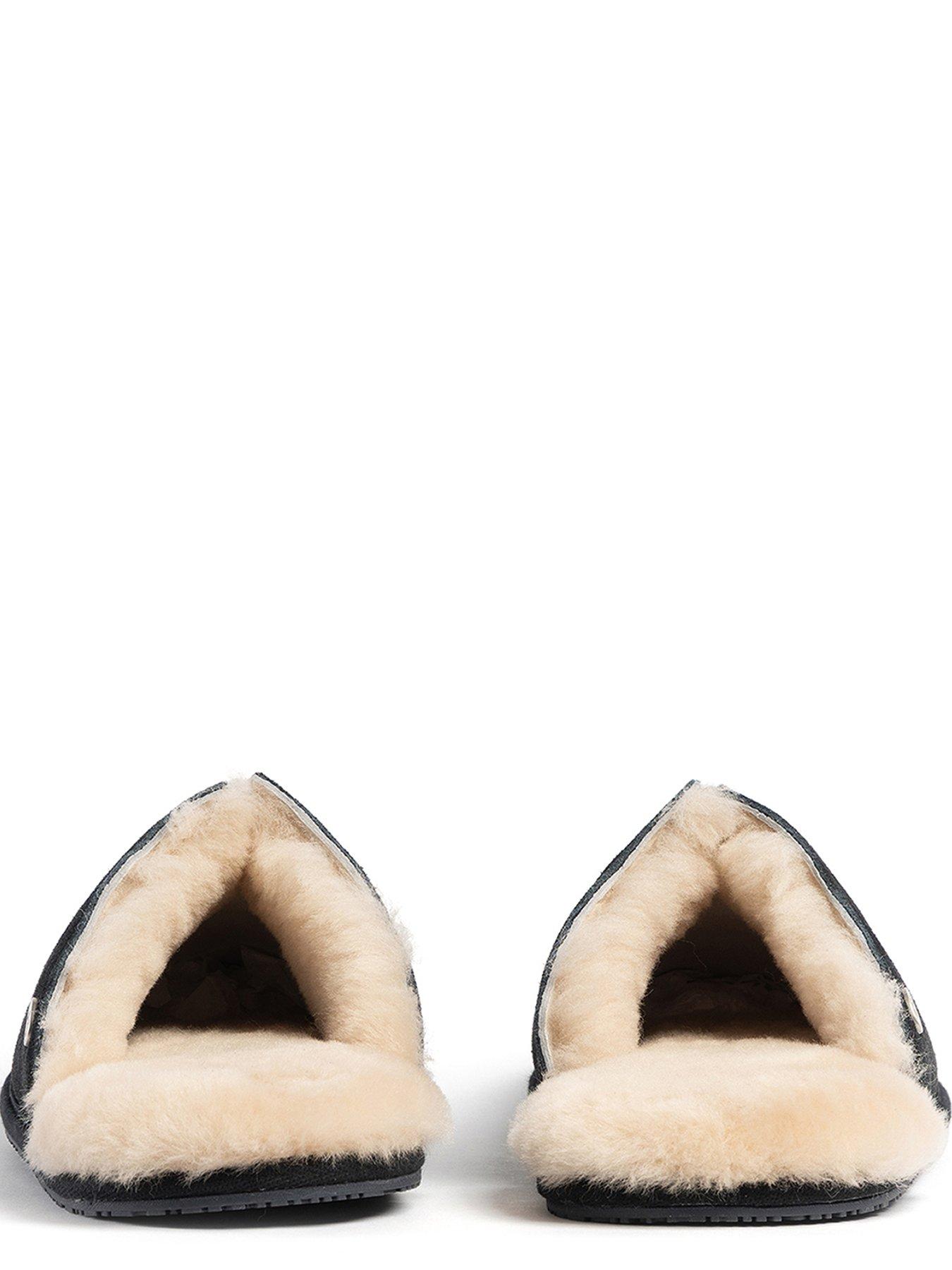 image of totes-mens-jude-sheepskin-slipper-navy