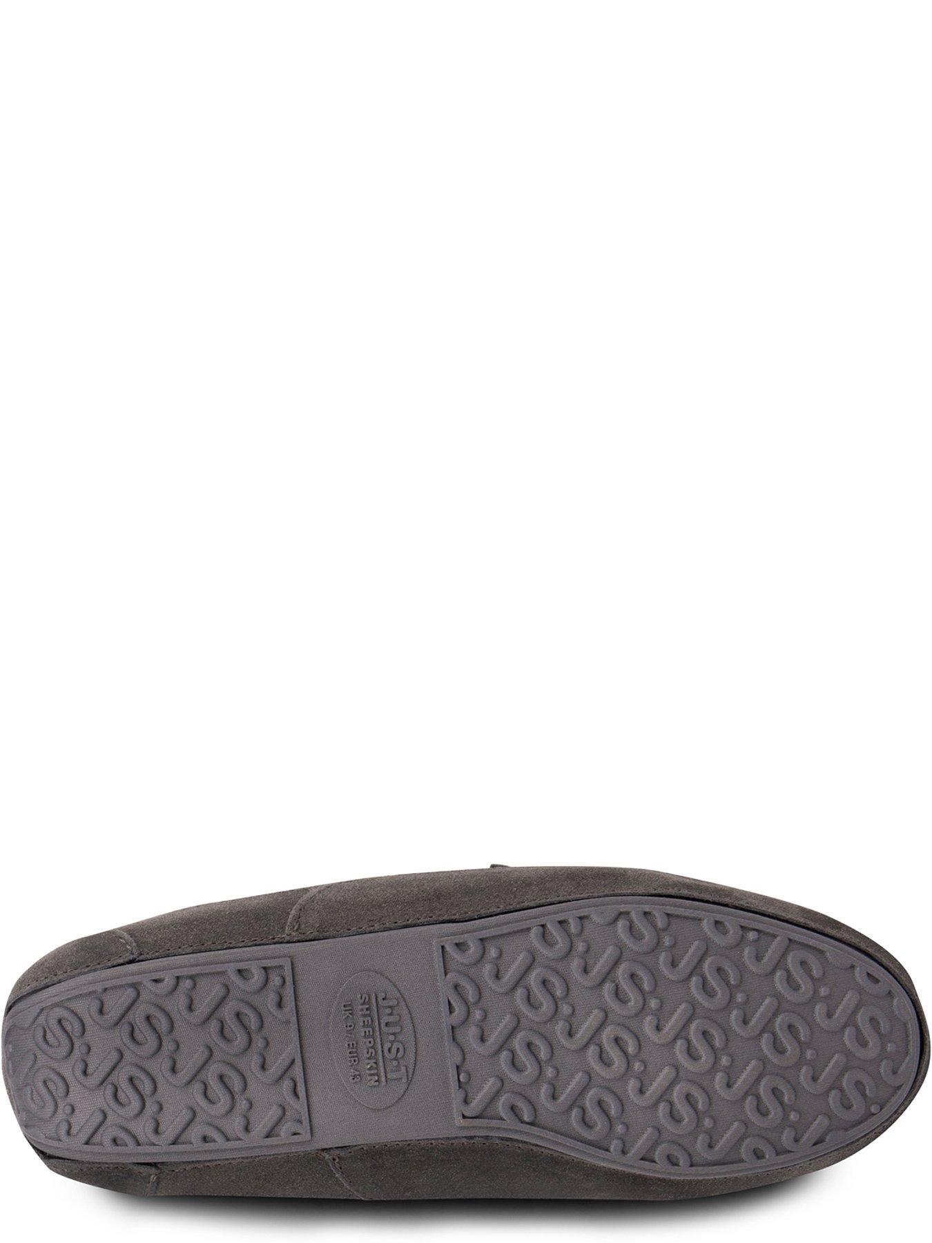 Image 4 of 5 of TOTES Mens Harry Sheepskin Slipper - Grey