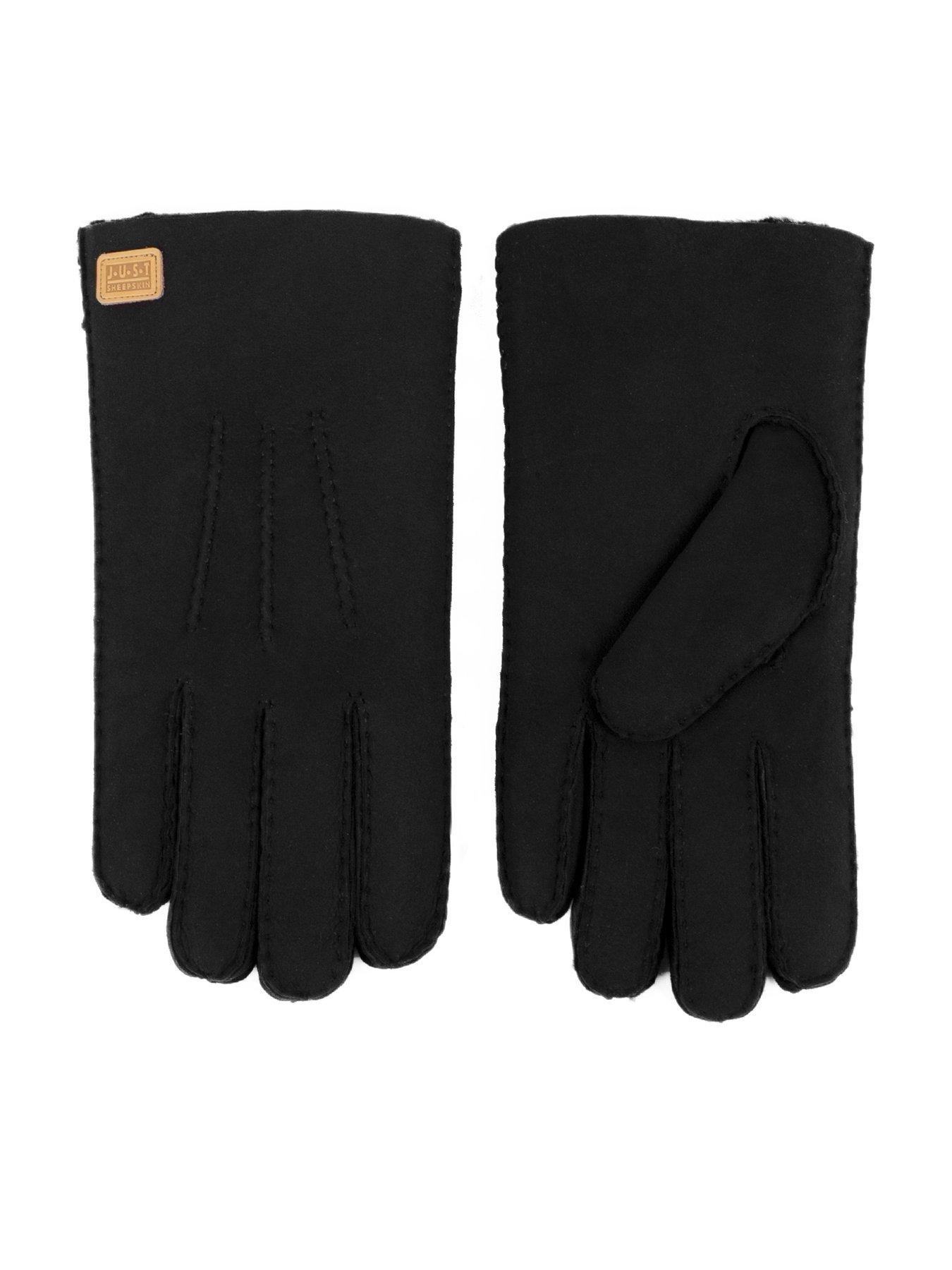 totes-mens-rowan-sheepskin-knitted-gloves-black