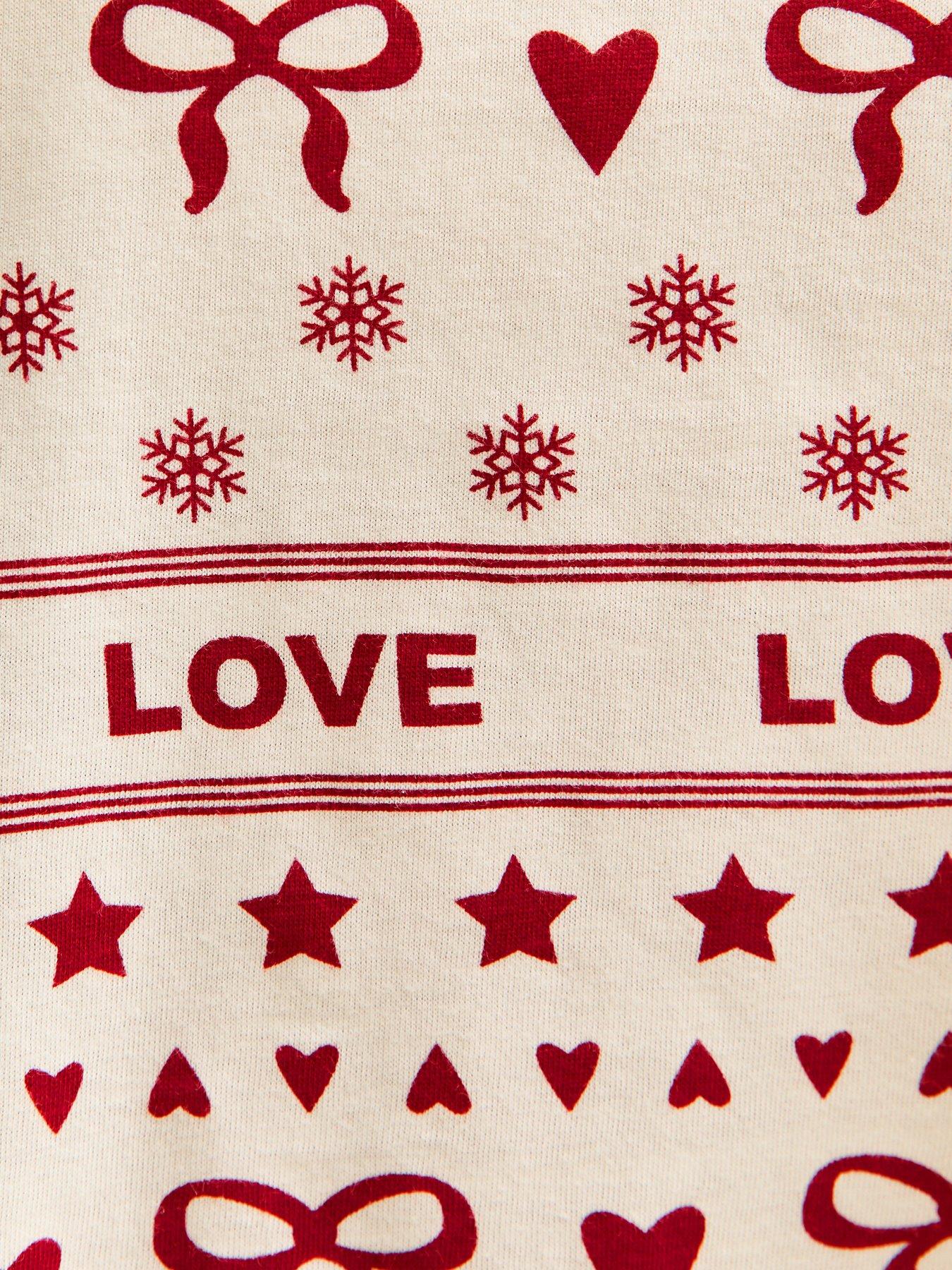 Image 5 of 5 of New Look Fairisle Print T-Shirt And Shorts Pyjama Set - Red