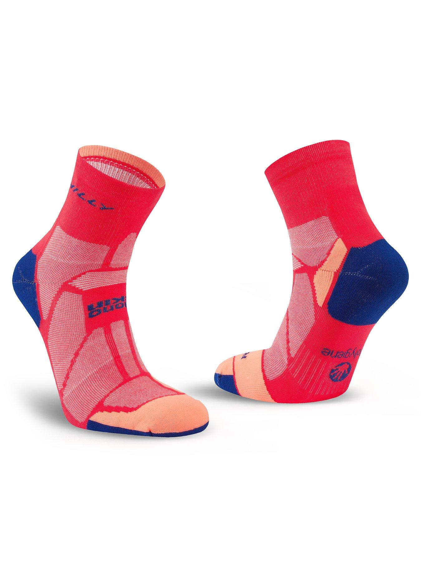  image of hilly-marathon-fresh-minimum-cushioning-anklet-running-socks-pink