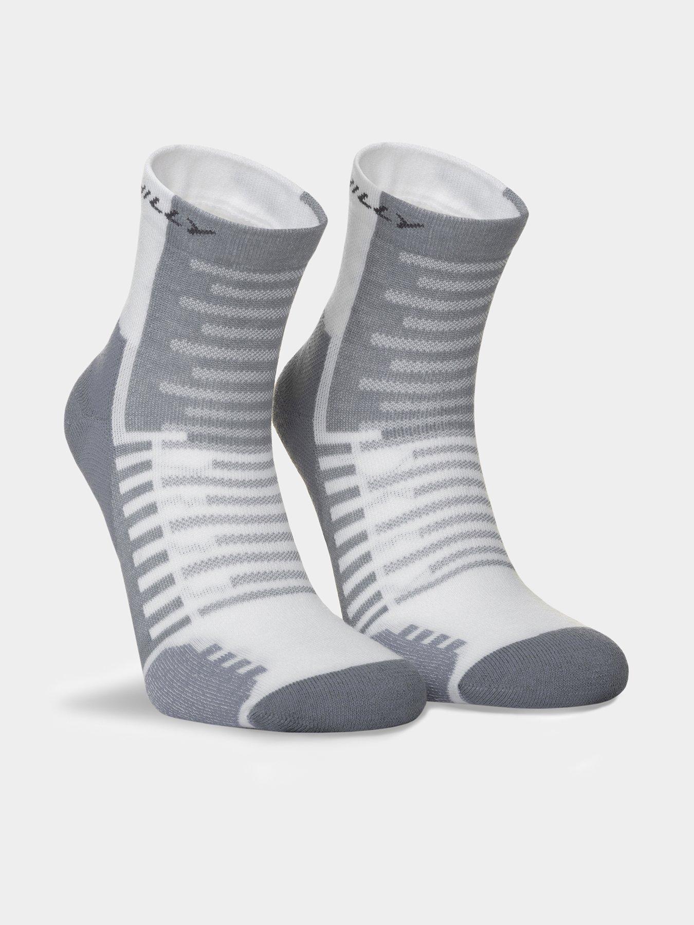 Hilly Active Minimum Cushioning Anklet Running Socks - White