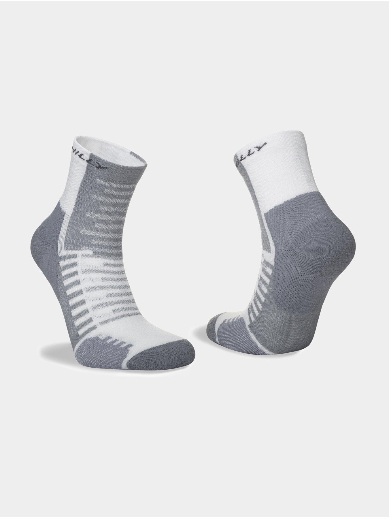 Image 2 of 3 of Hilly Active Minimum Cushioning Anklet Running Socks - White
